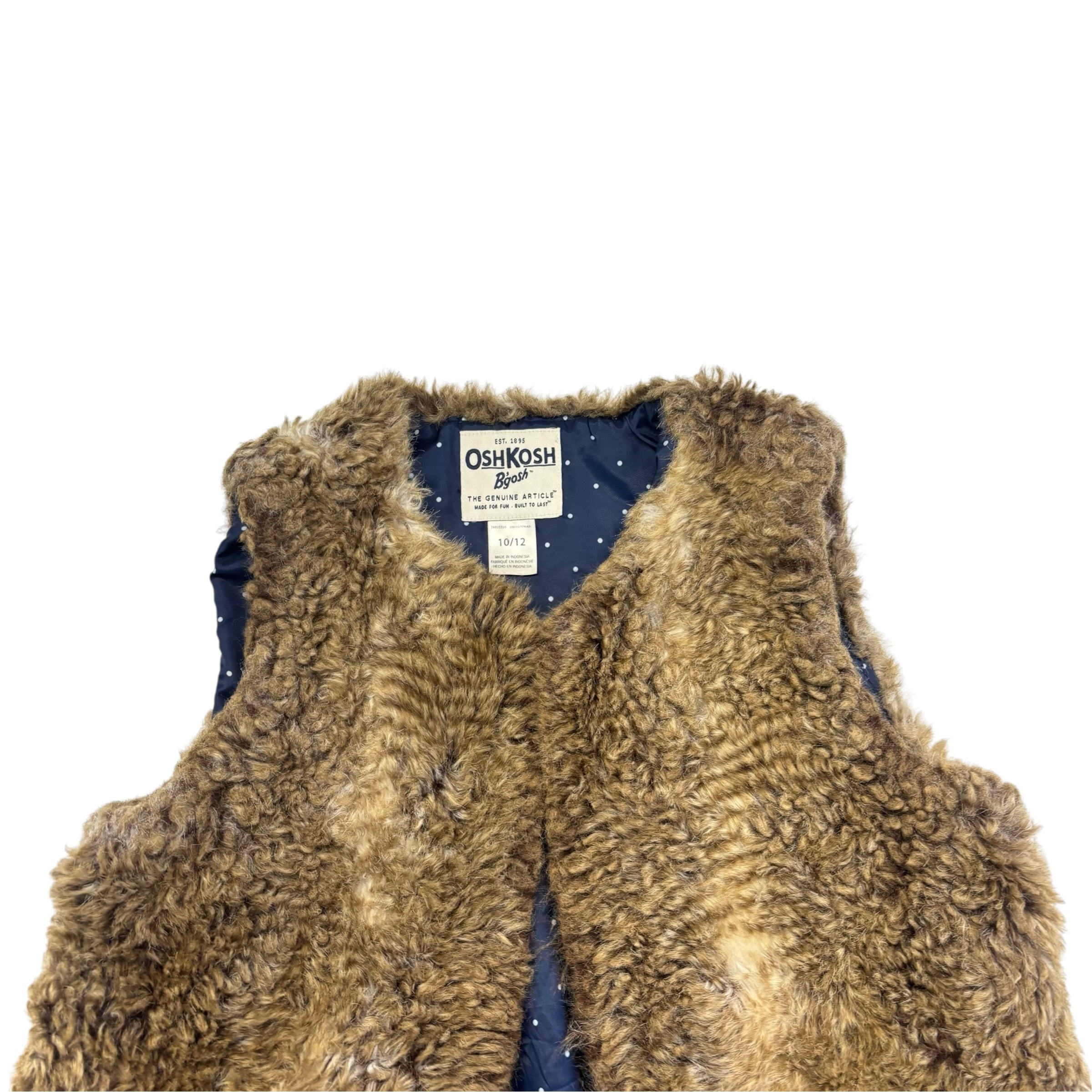 OshKosh Fur Vest (10-12)