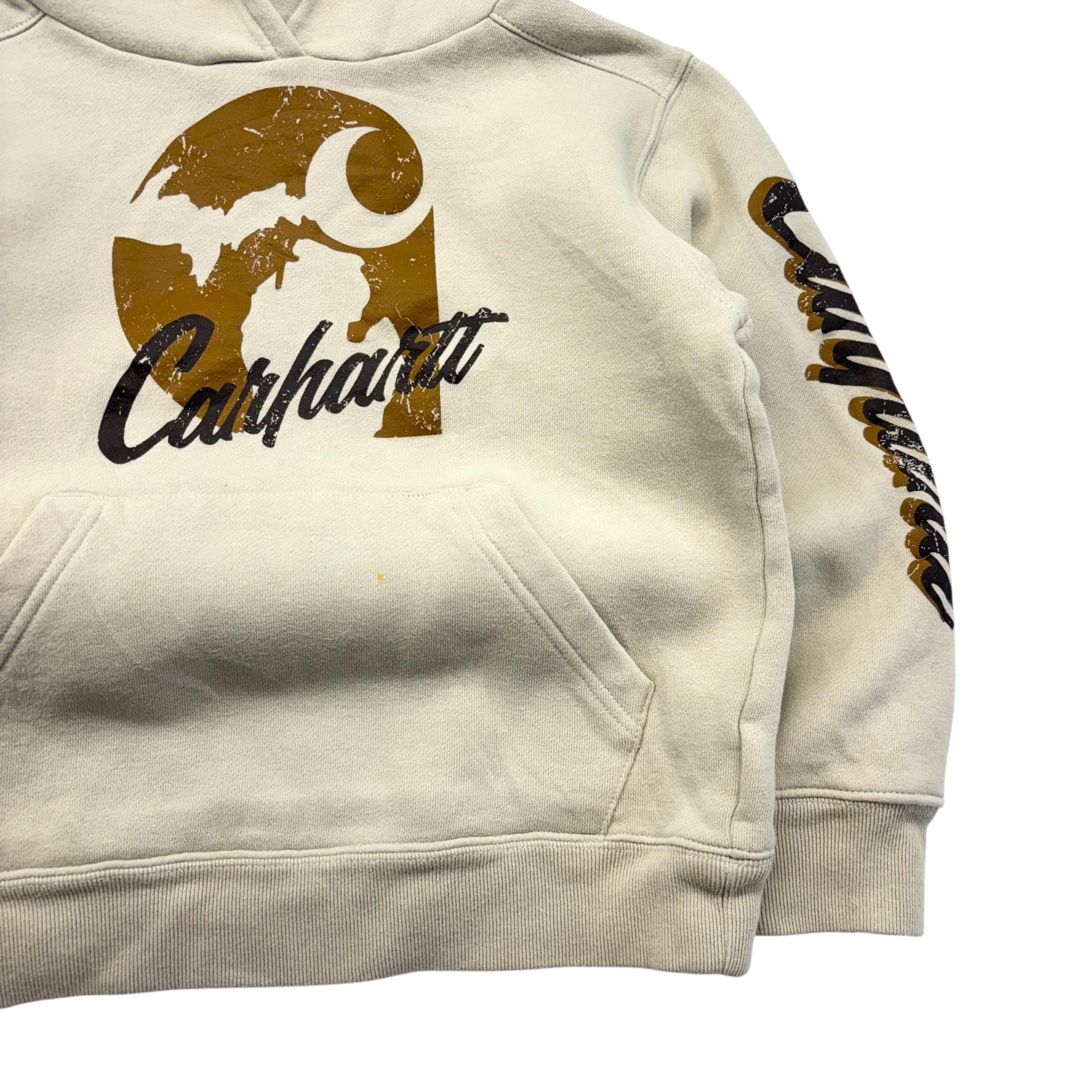 Carhartt Beige Logo Hoodie (8)