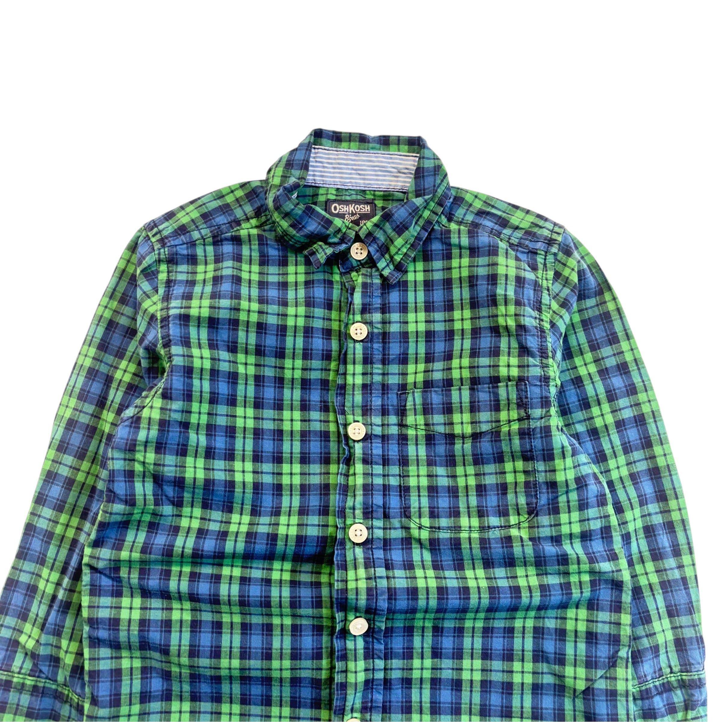 OshKosh Green & Blue Checkered Shirt (4)