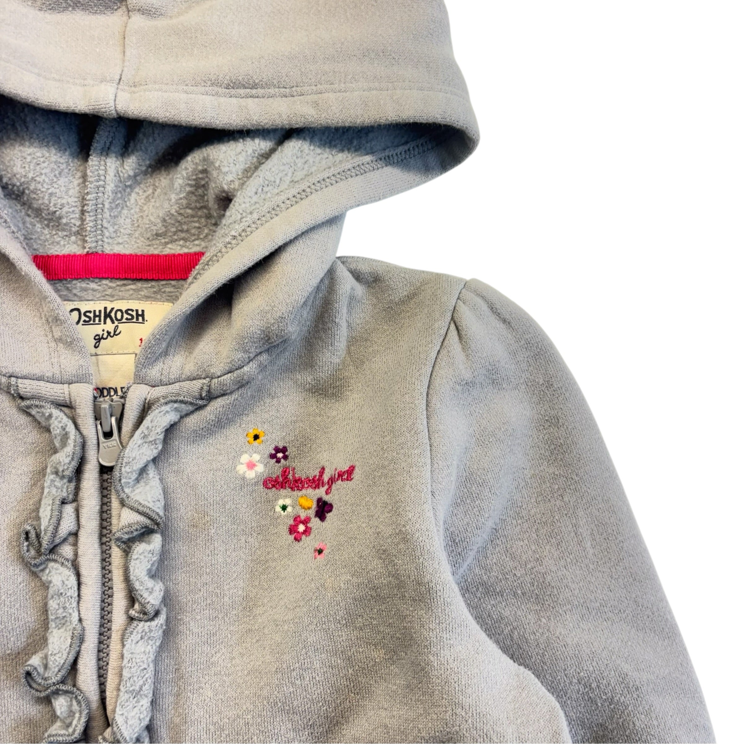 OshKosh Grey Zip Up (3-4T)