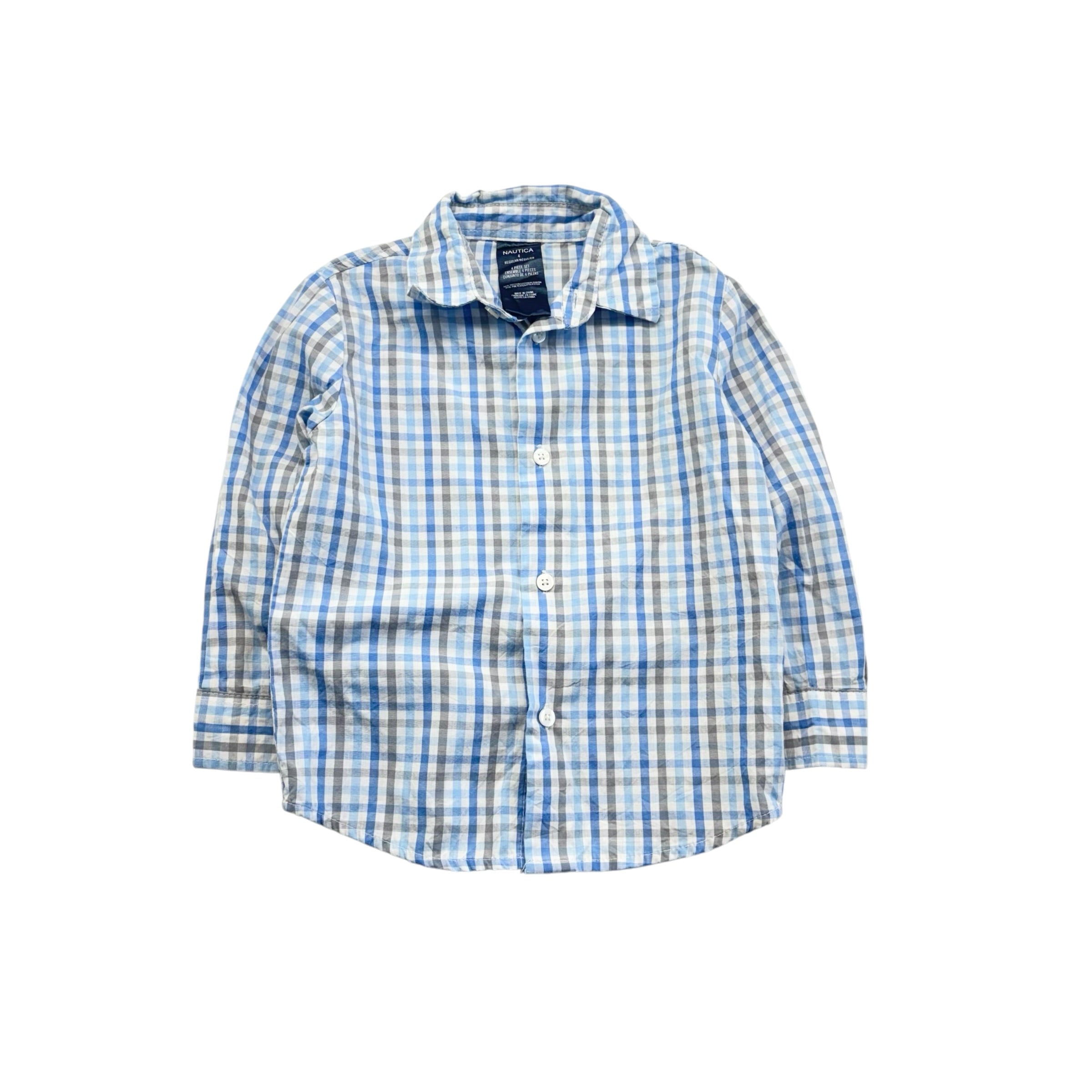 Nautica Checkered Shirt (4T)