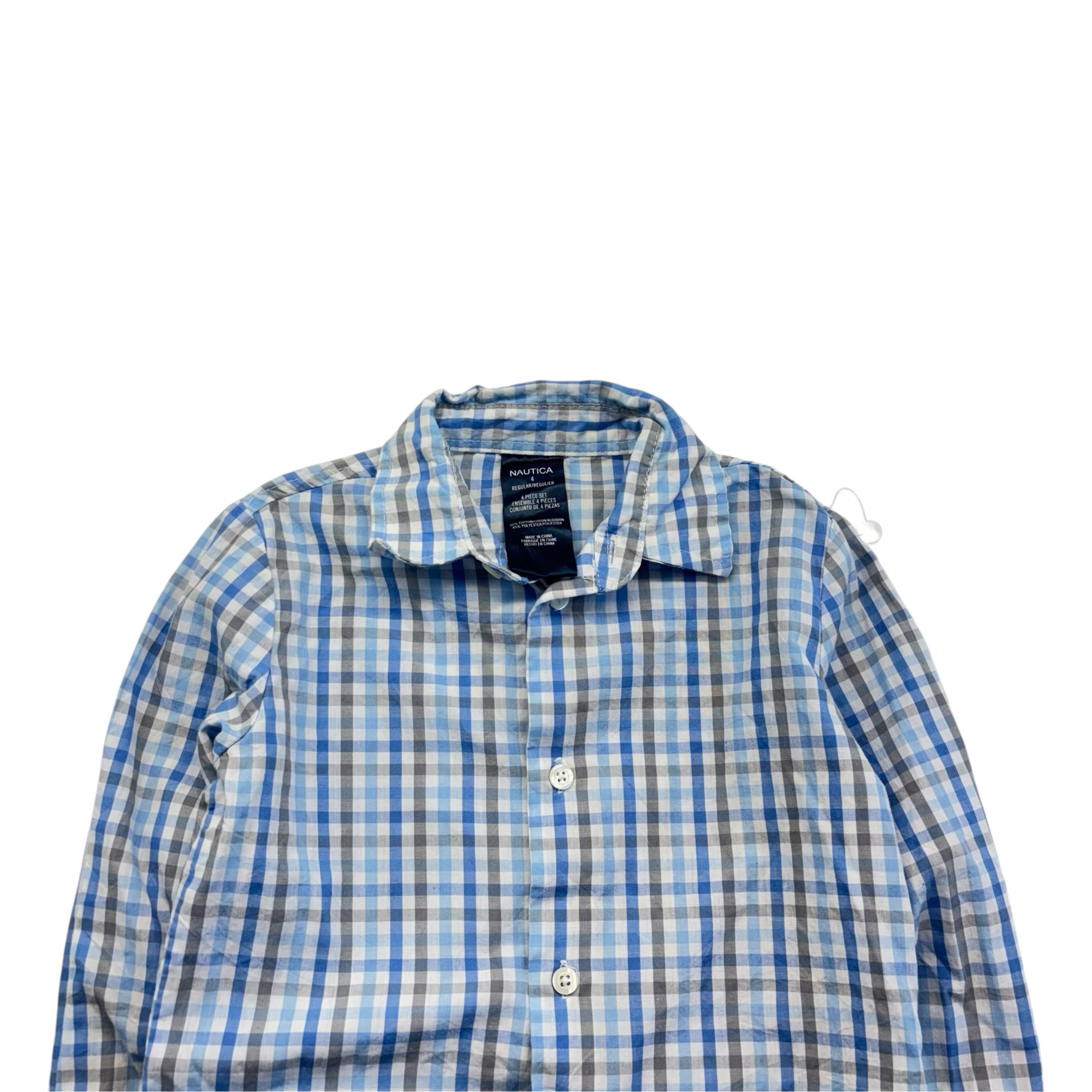 Nautica Checkered Shirt (4T)