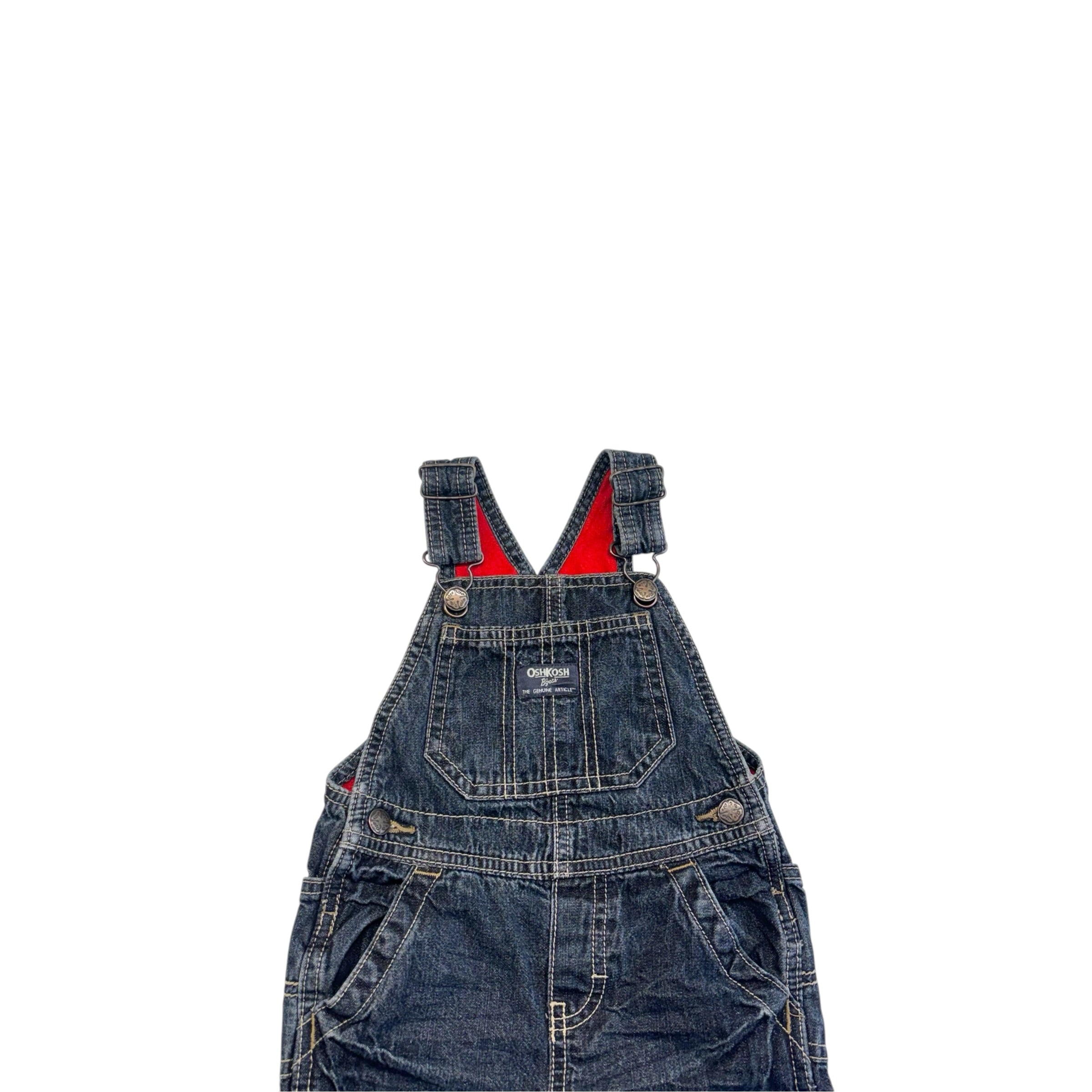 OshKosh Denim Fleece Lined Overalls (24m)