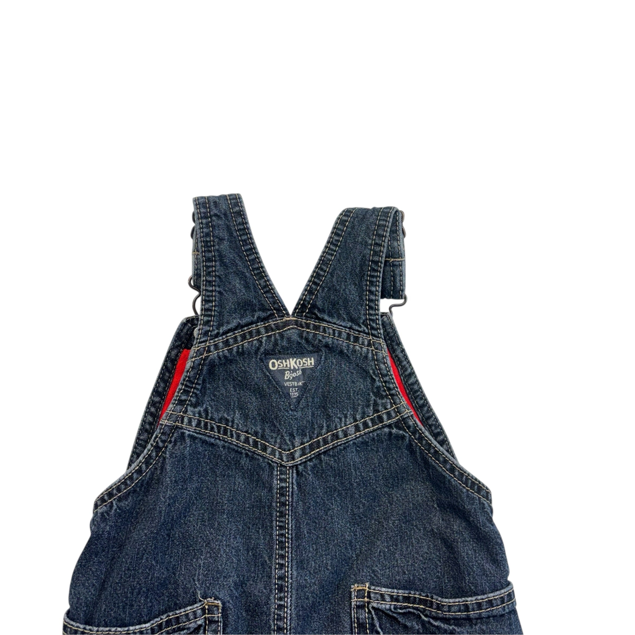 OshKosh Denim Fleece Lined Overalls (24m)
