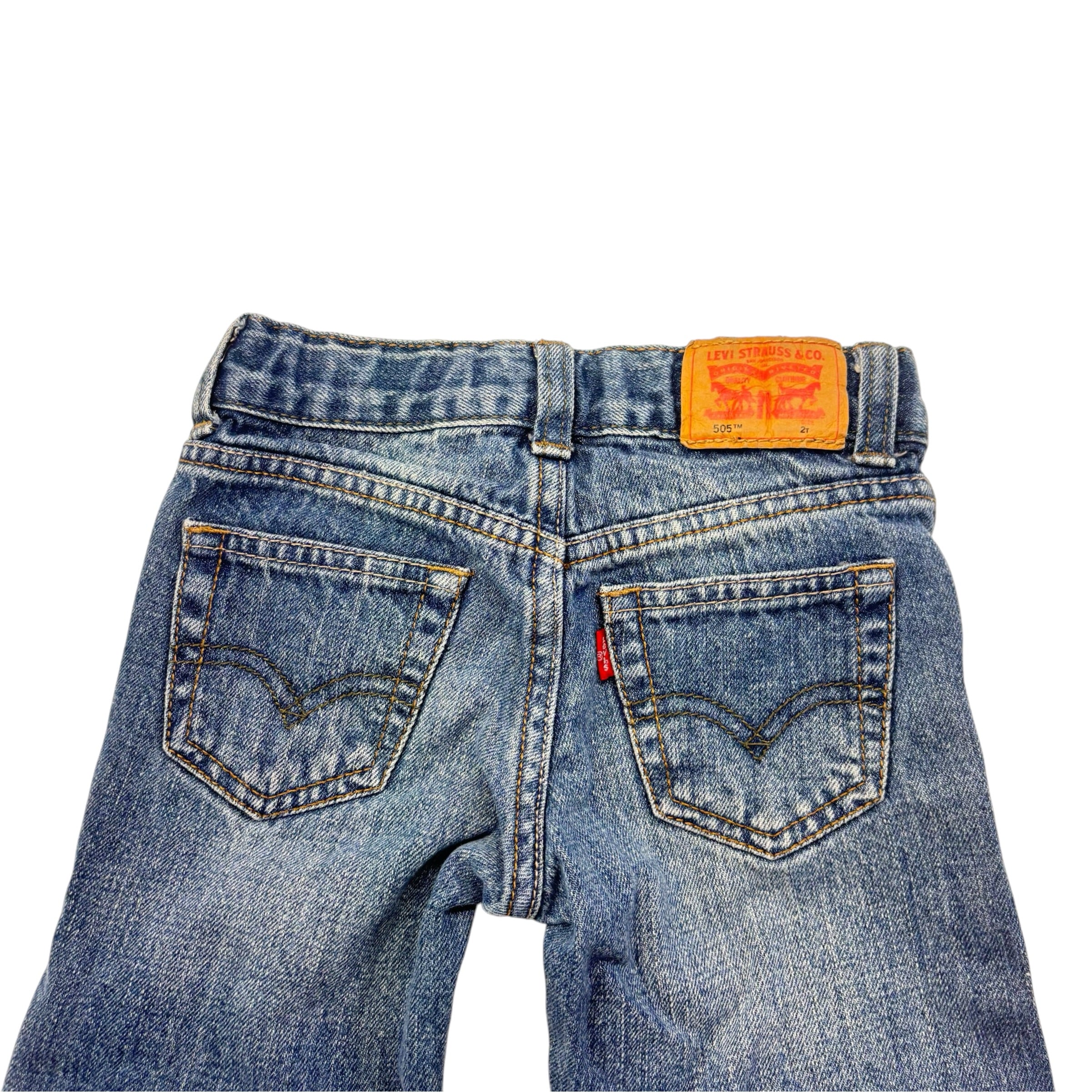 Vintage Straight Leg Denim Jeans (2T)