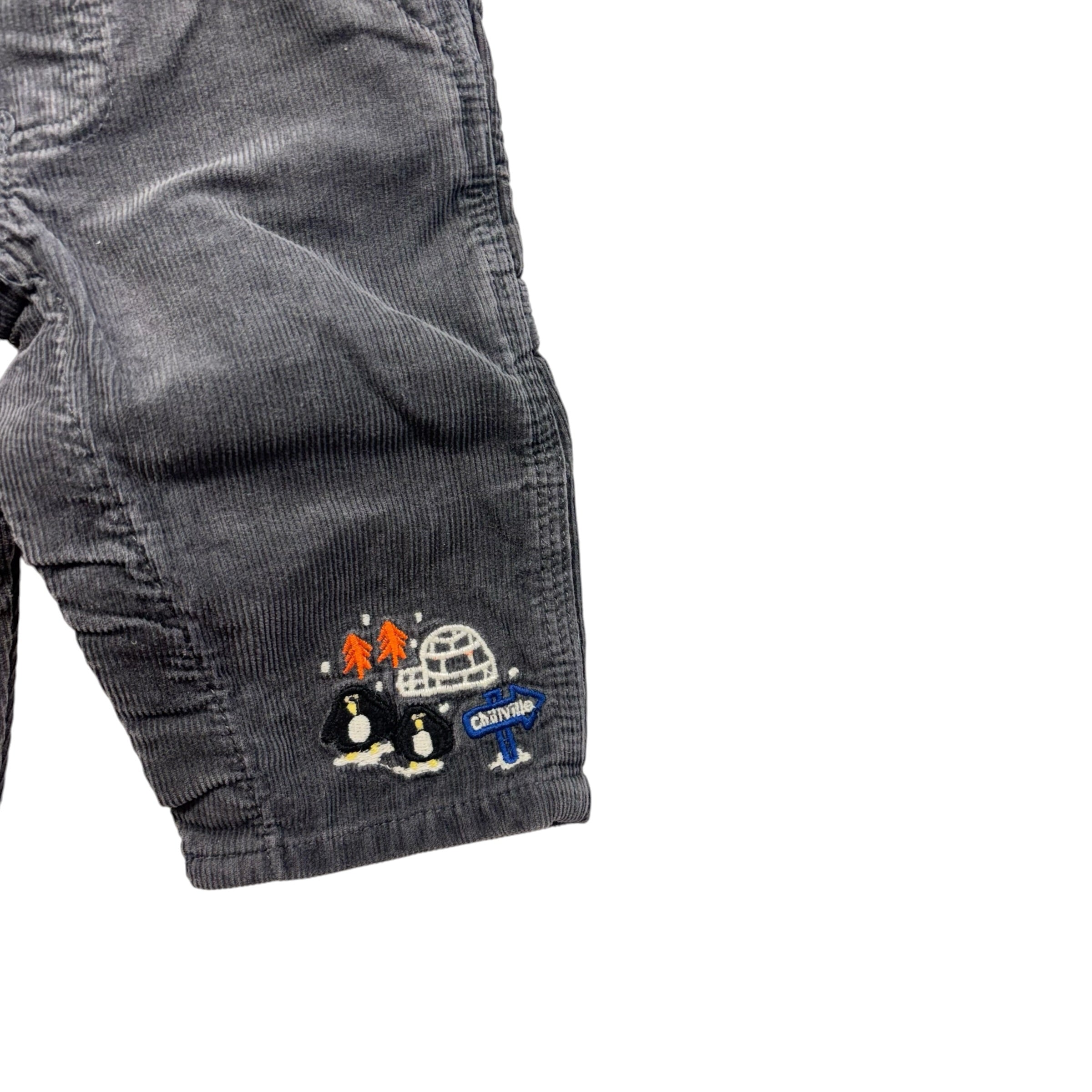OshKosh Cord Train Overalls (6m)