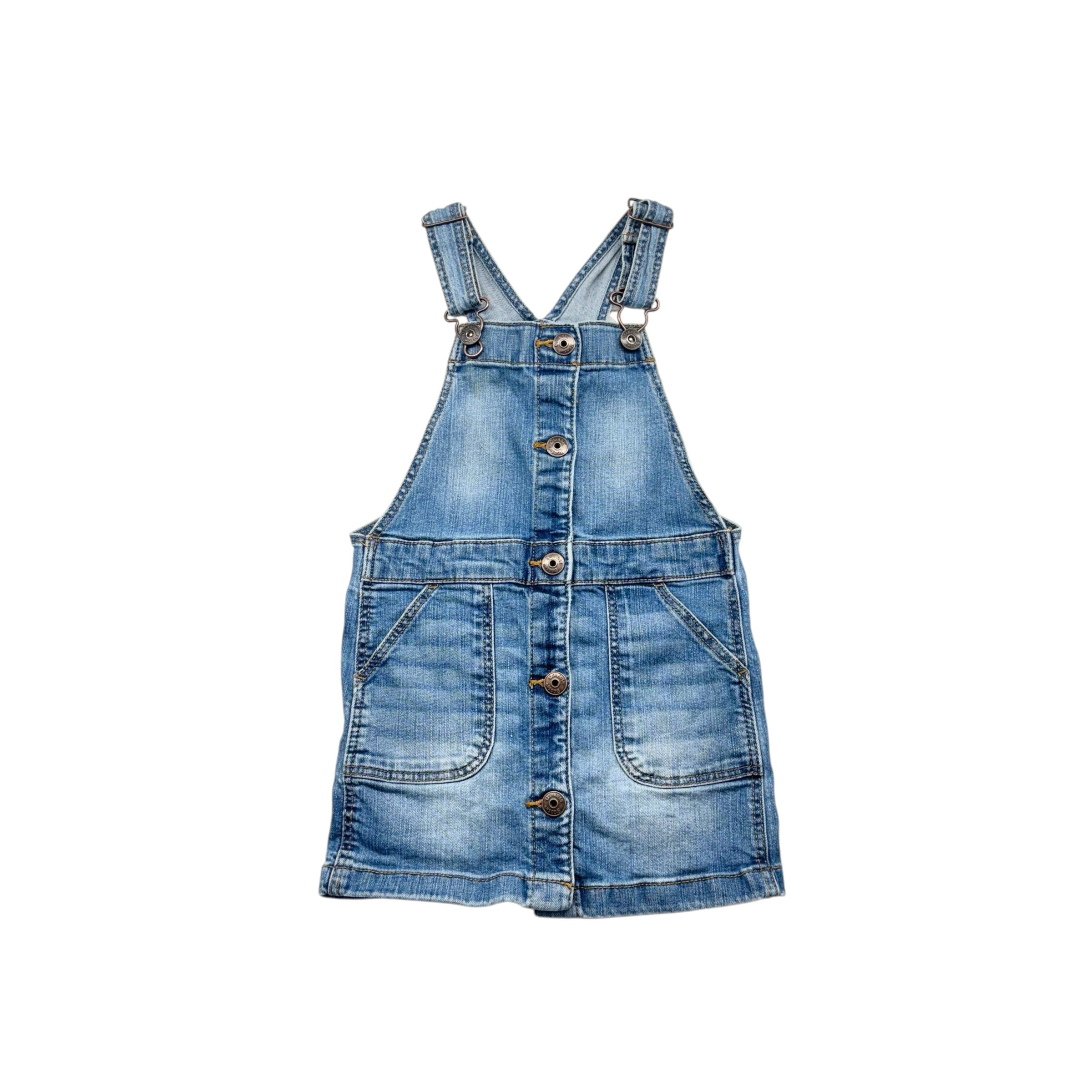 OshKosh Denim Pinafore (4T)