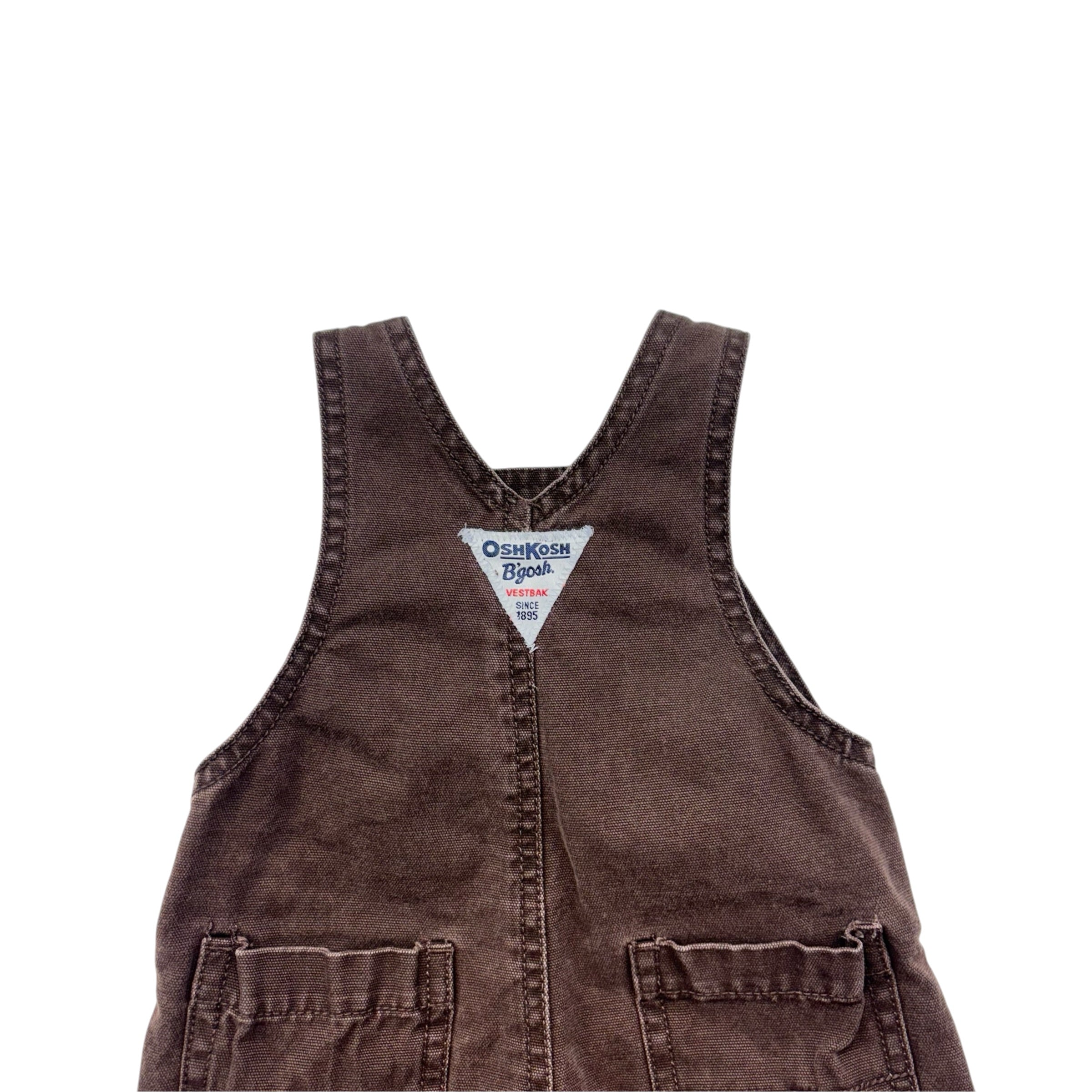 OshKosh Chocolate Brown Overalls (3m)