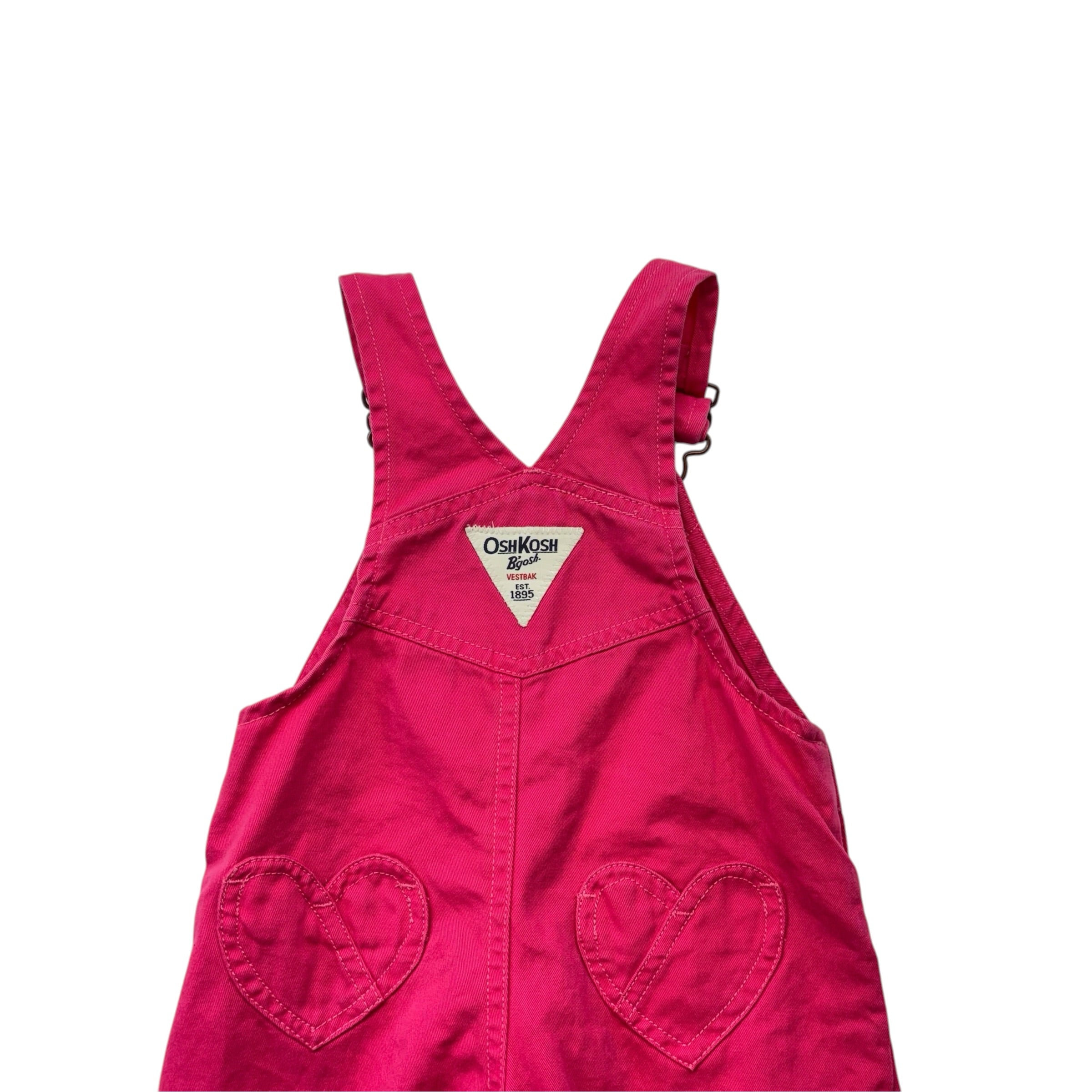 OshKosh Hot Pink Overalls (12m)