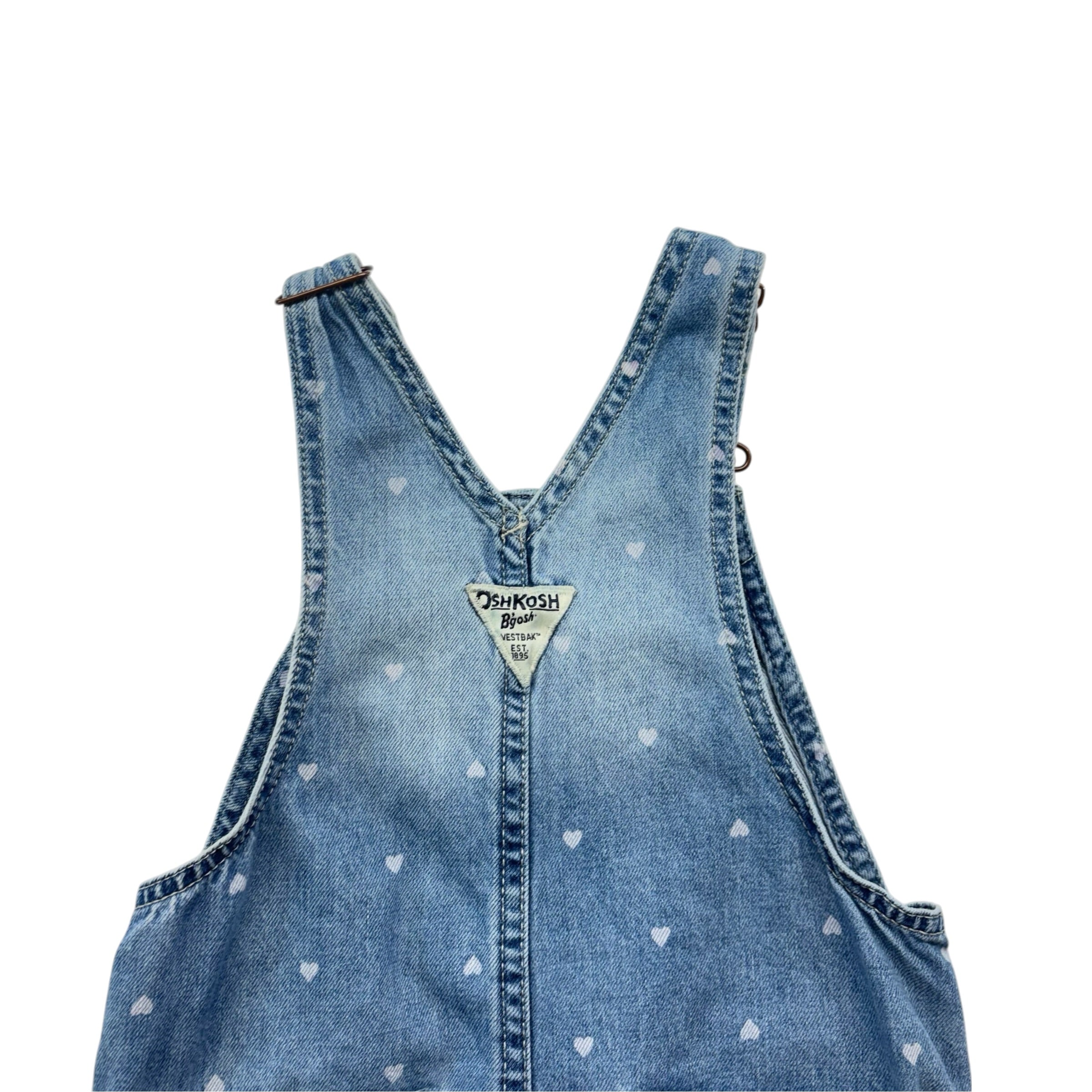 OshKosh Denim Heart Overalls (5T)