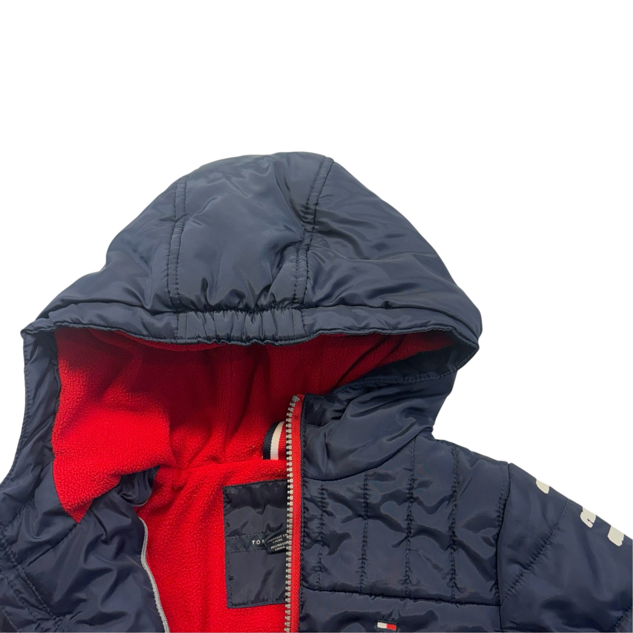 Tommy Hilfiger Navy Fleece Lined Puffer Jacket (2T)