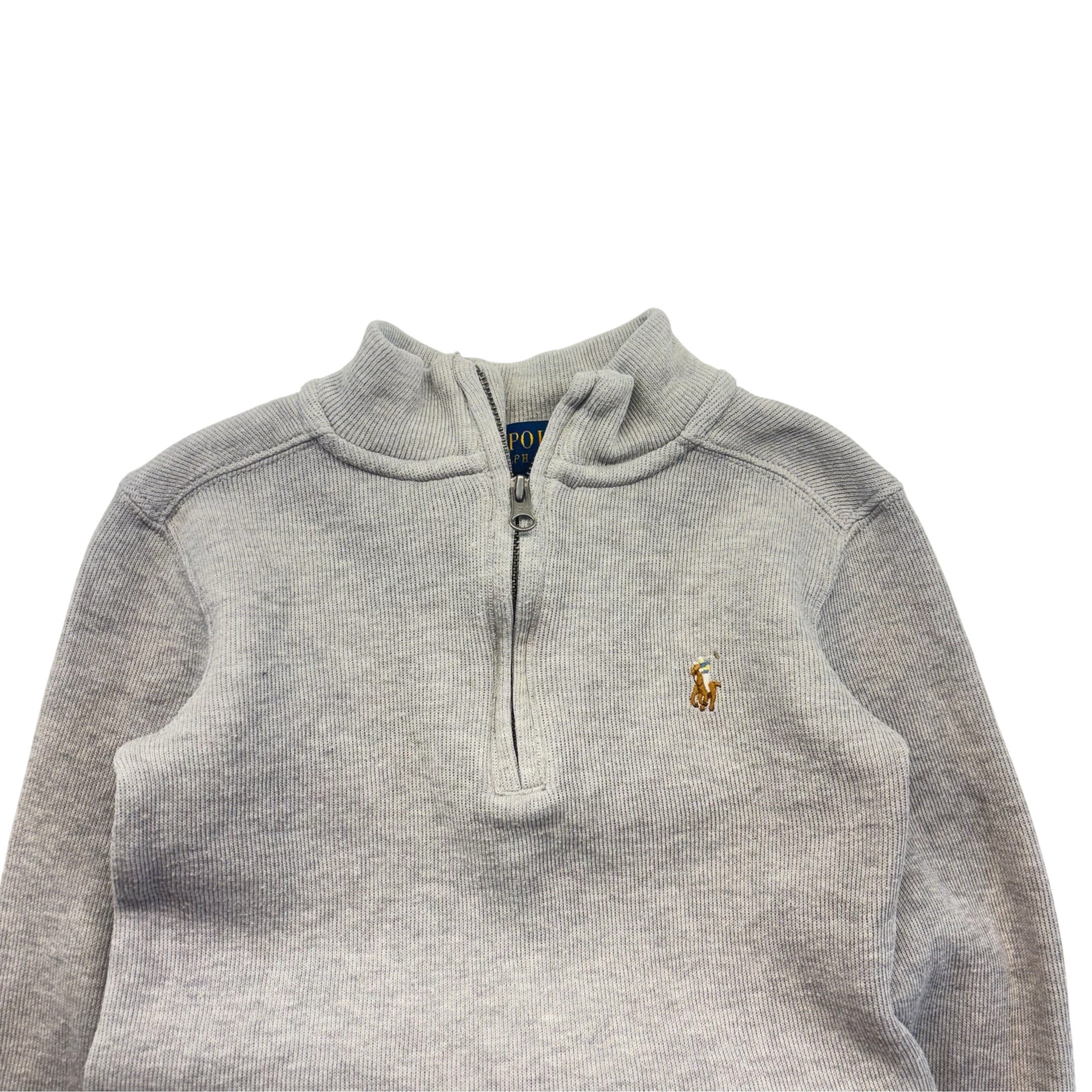 Ralph Lauren Grey Quarter Zip (3T)