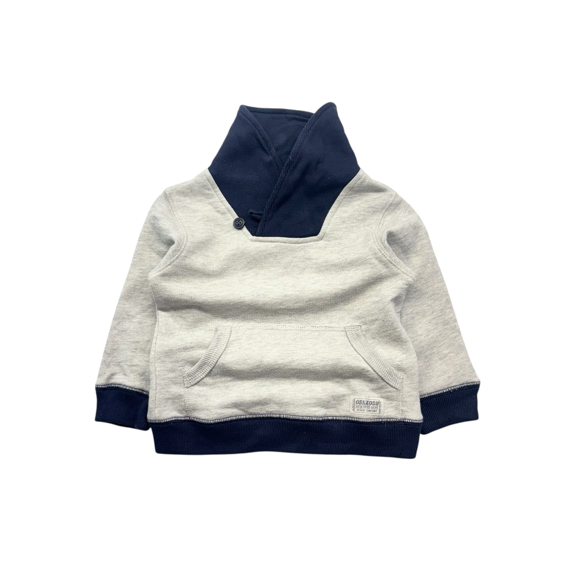 OshKosh Navy & Grey Sweatshirt (18m)