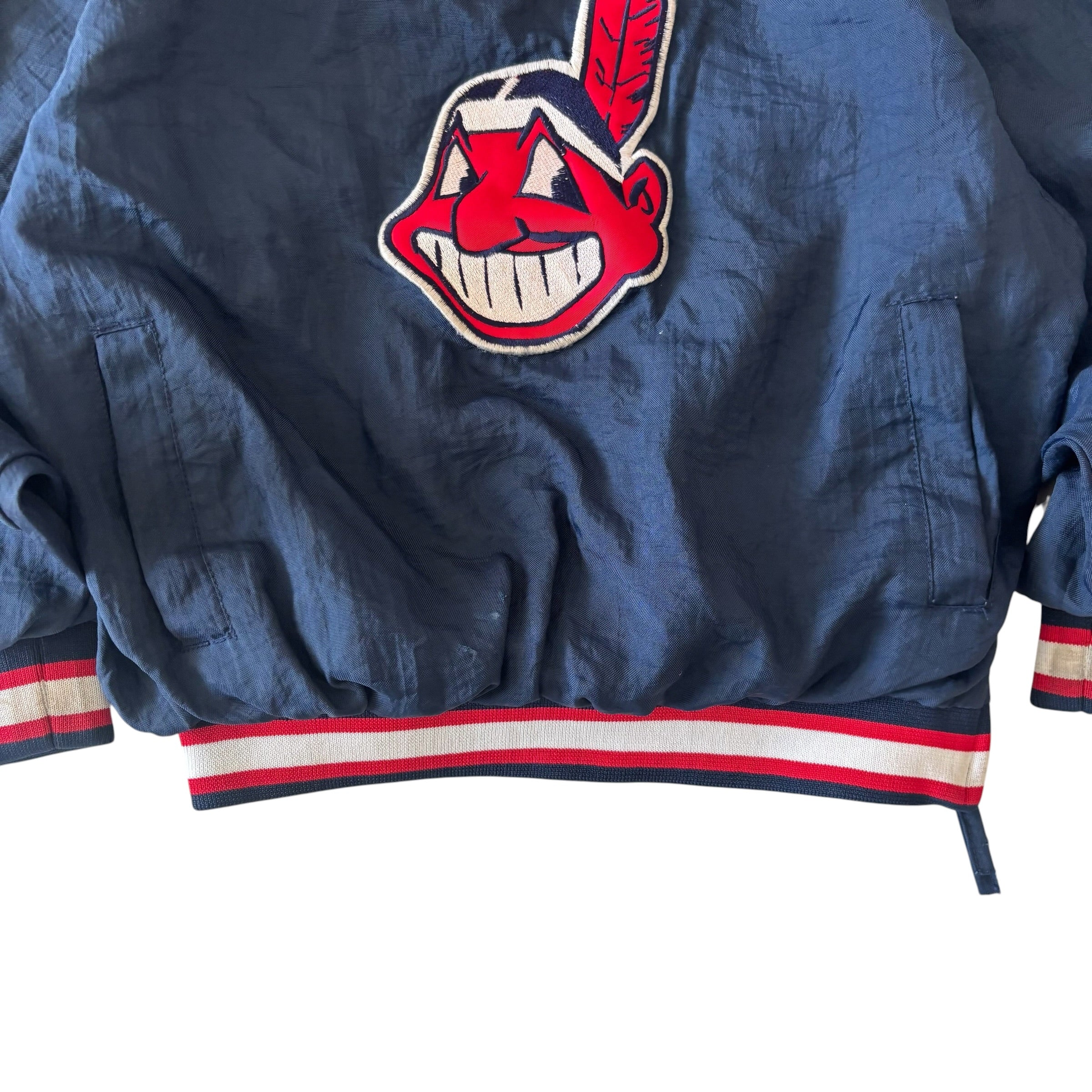Vintage Cleveland Indians Pull Over Windbreaker (5/6)