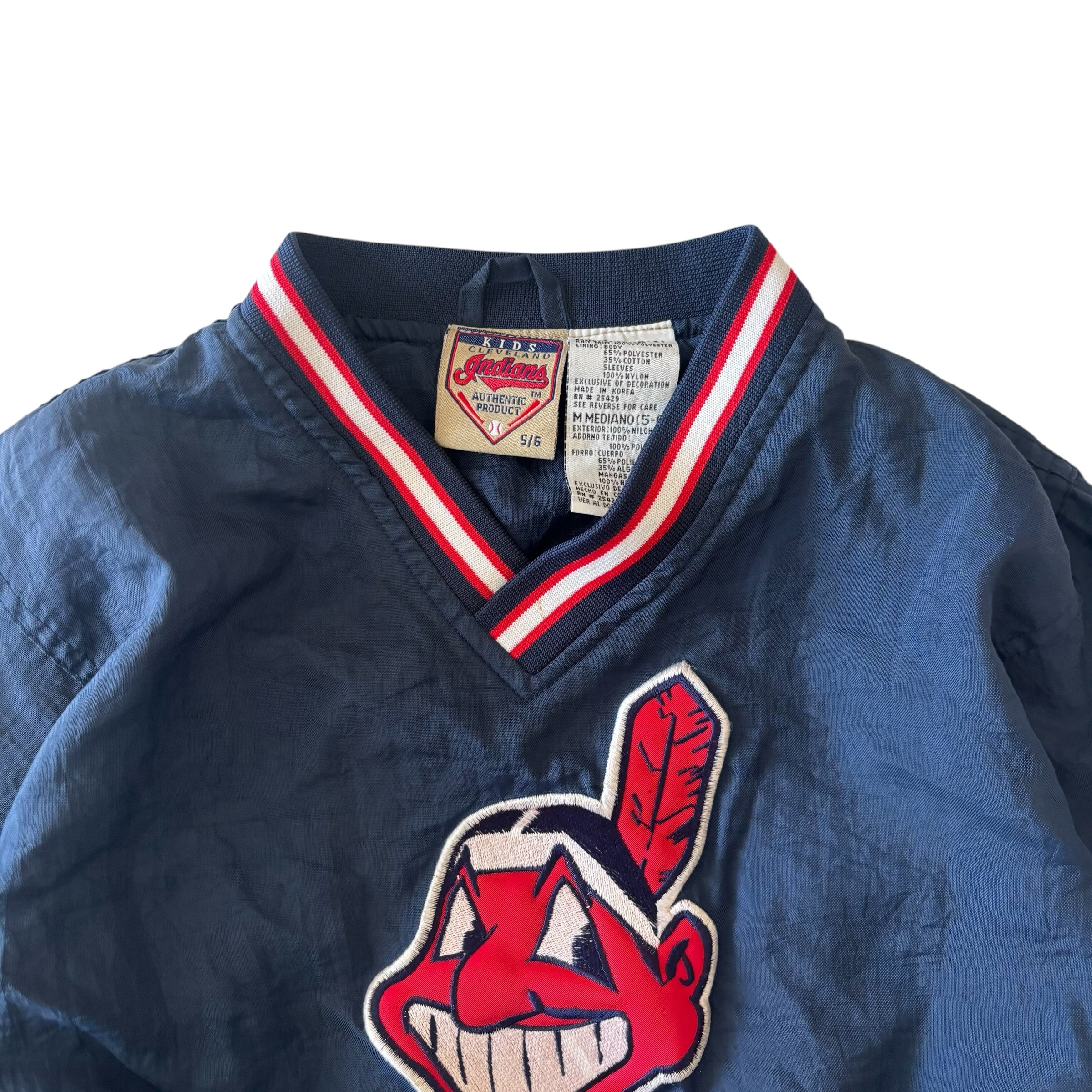 Vintage Cleveland Indians Pull Over Windbreaker (5/6)