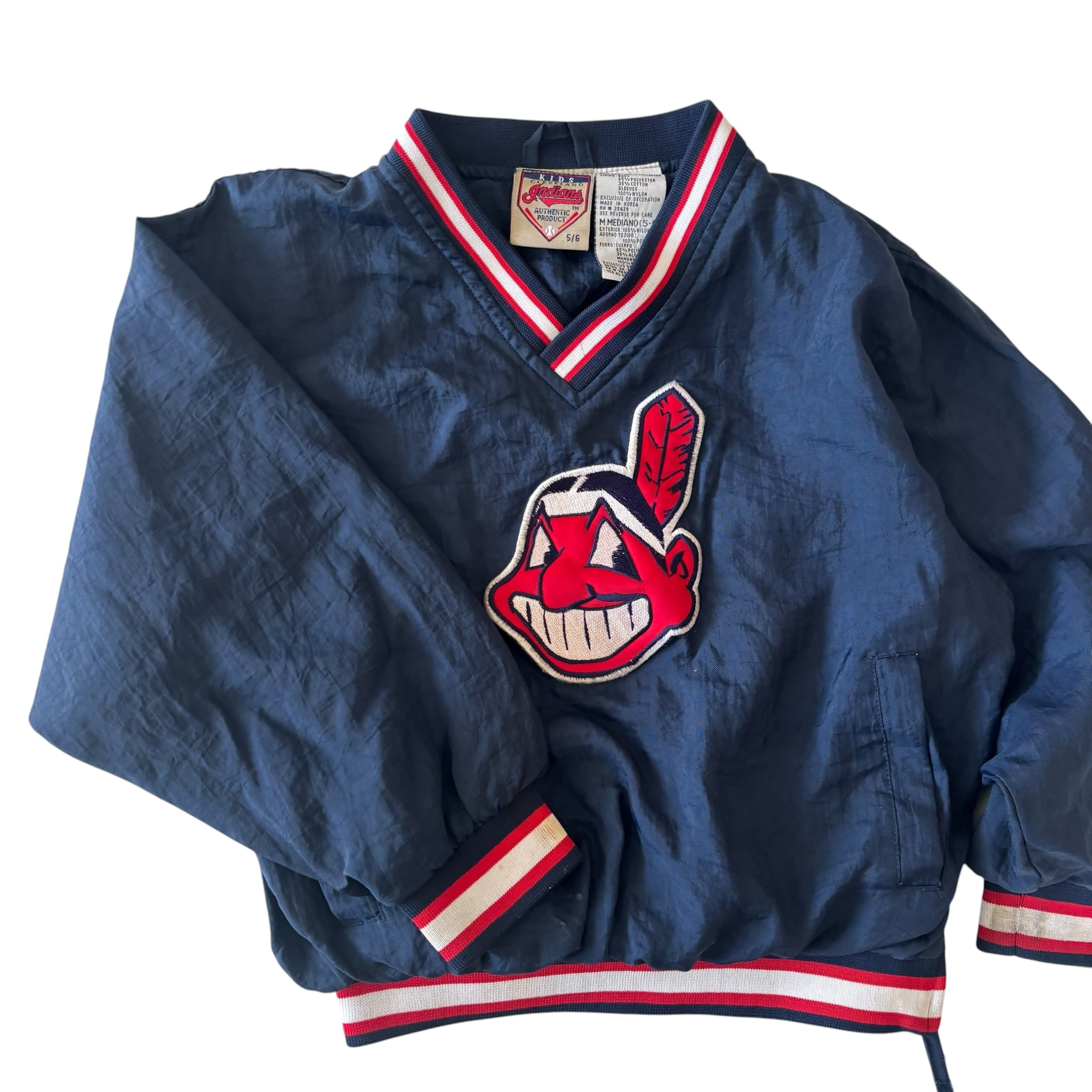 Vintage Cleveland Indians Pull Over Windbreaker (5/6)
