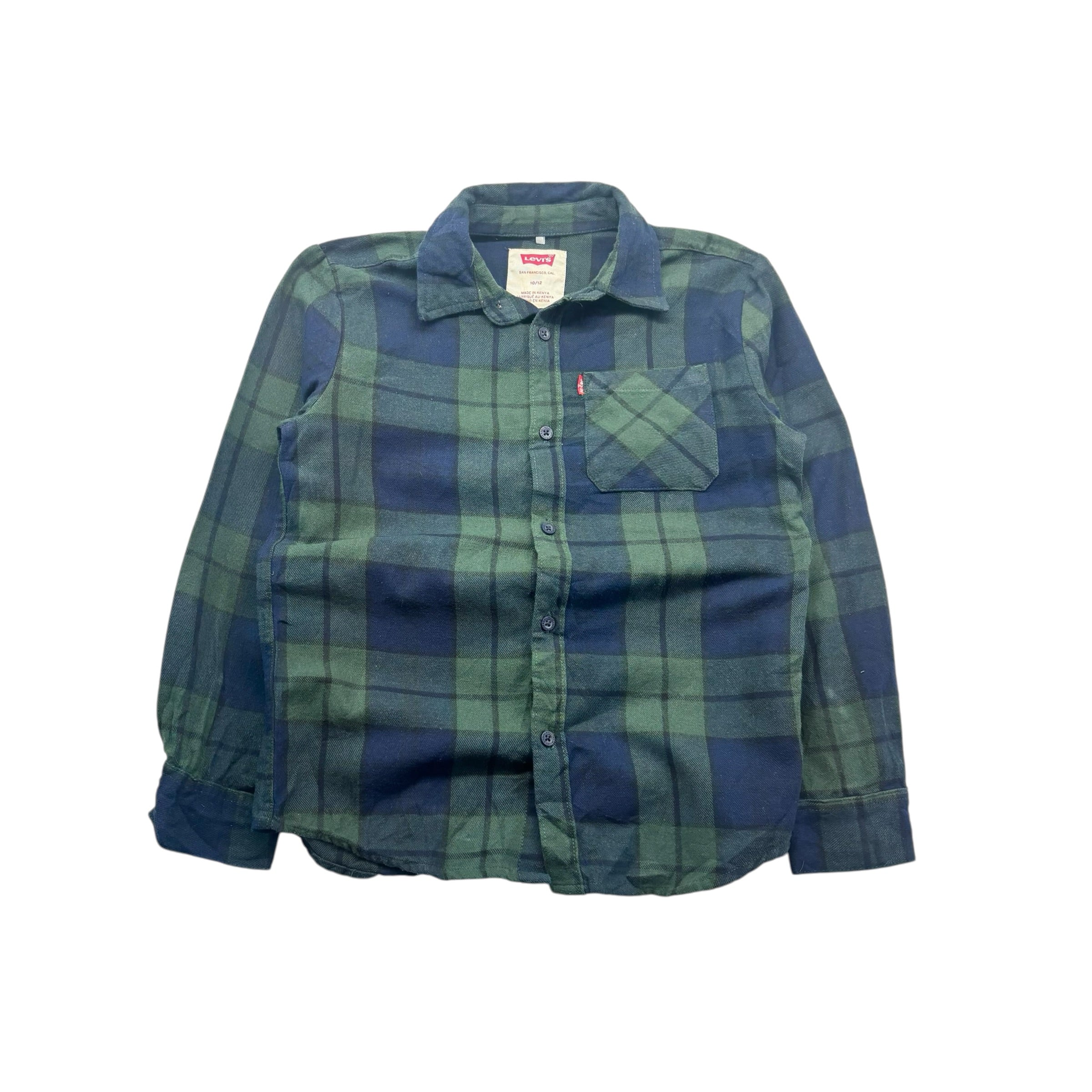 Levis Checkered Flannel Shirt (10-12)