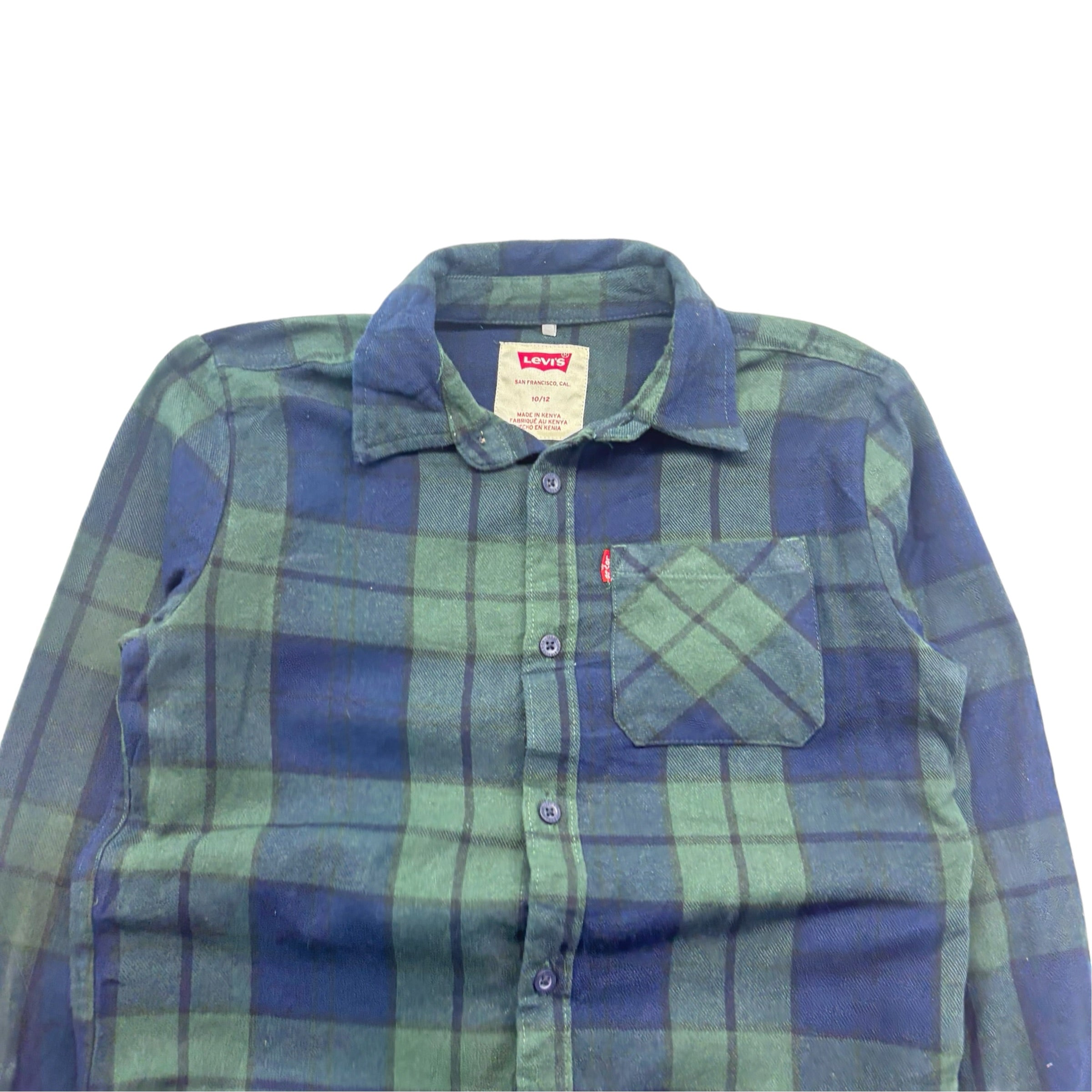 Levis Checkered Flannel Shirt (10-12)