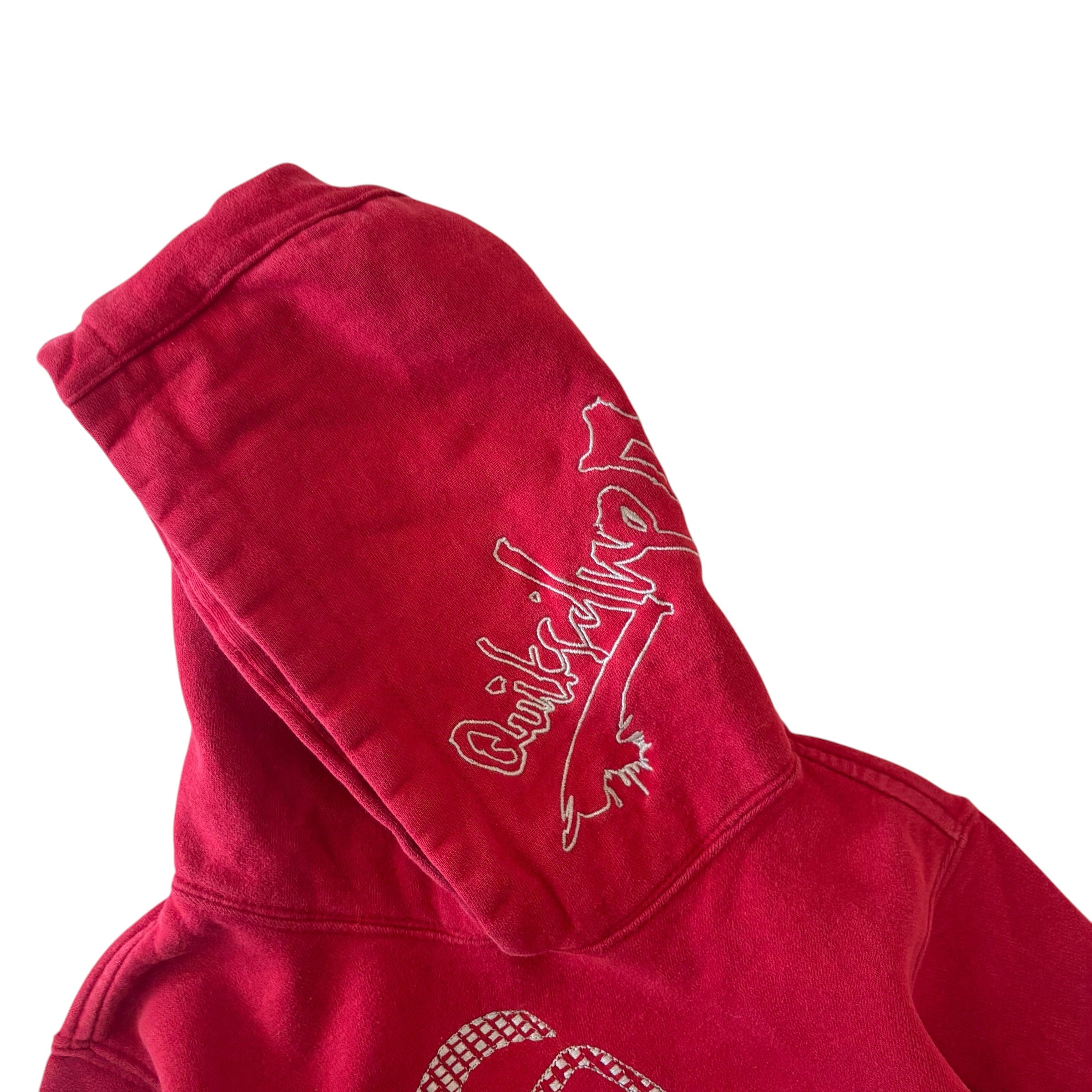 Vintage Red Quicksilver Embroidered Hoodie (3T)