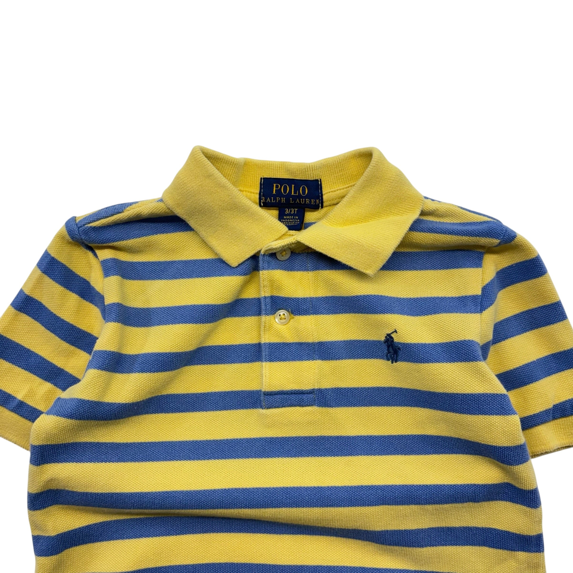 Ralph Lauren Blue & Yellow Stripe Shirt (3T)