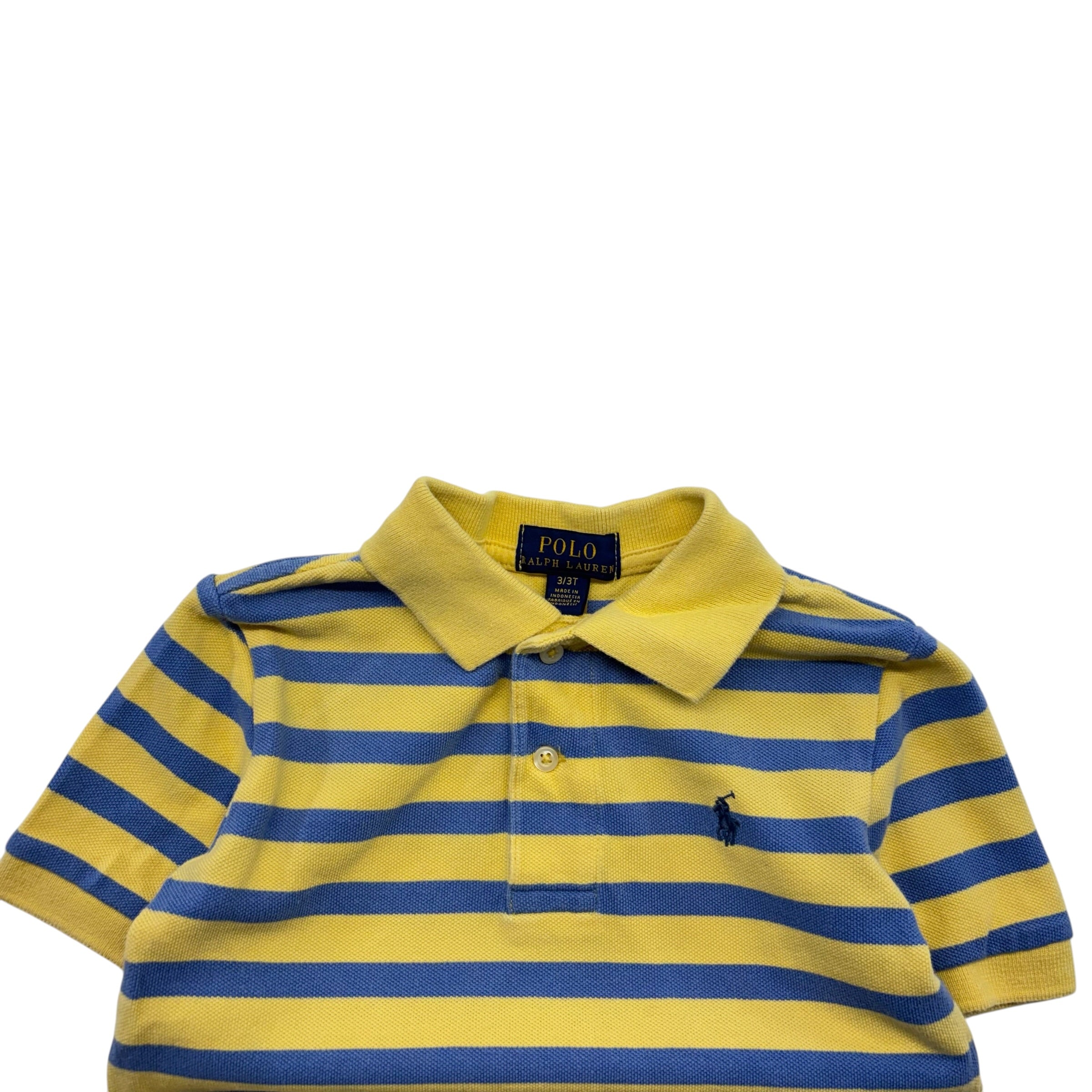 Ralph Lauren Blue & Yellow Stripe Shirt (3T)