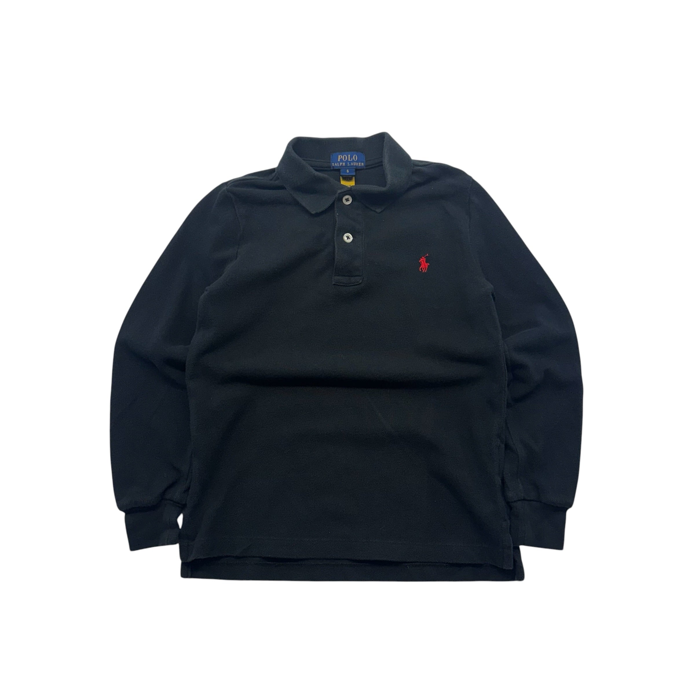 Ralph Lauren Long-Sleeve Black Polo (6)