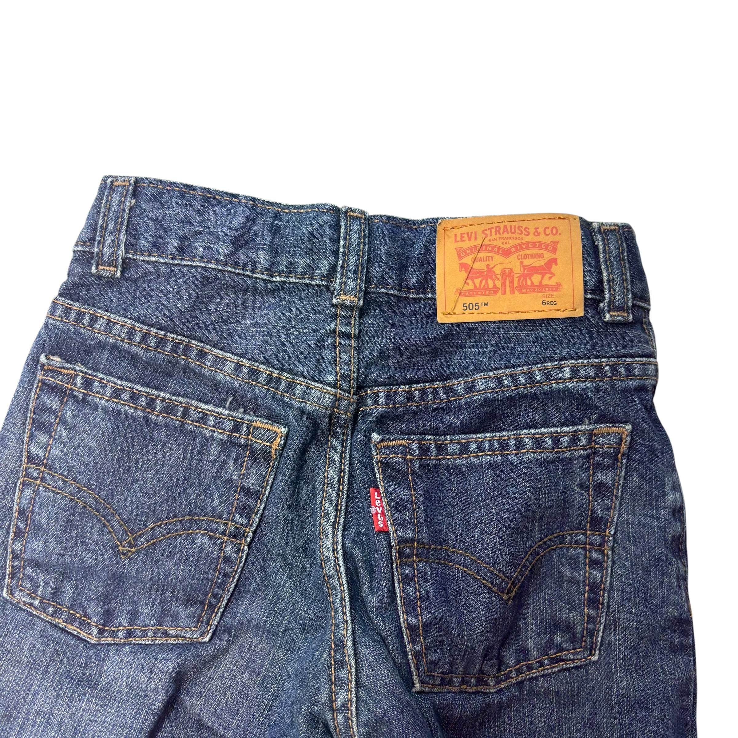 Levis Dark Wash Denim Jeans (5-6)