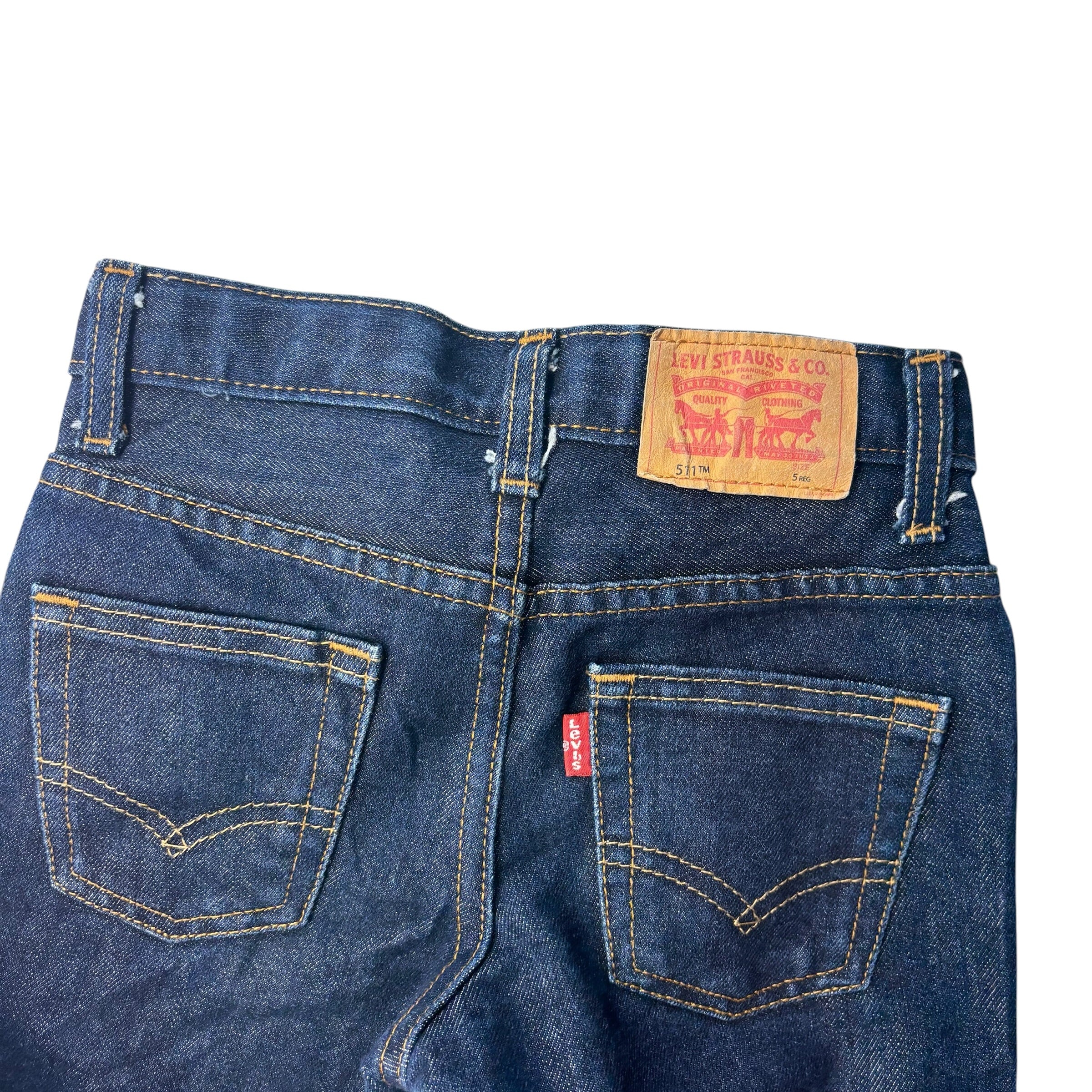 Levis Dark Wash Denim Jeans (4-5)
