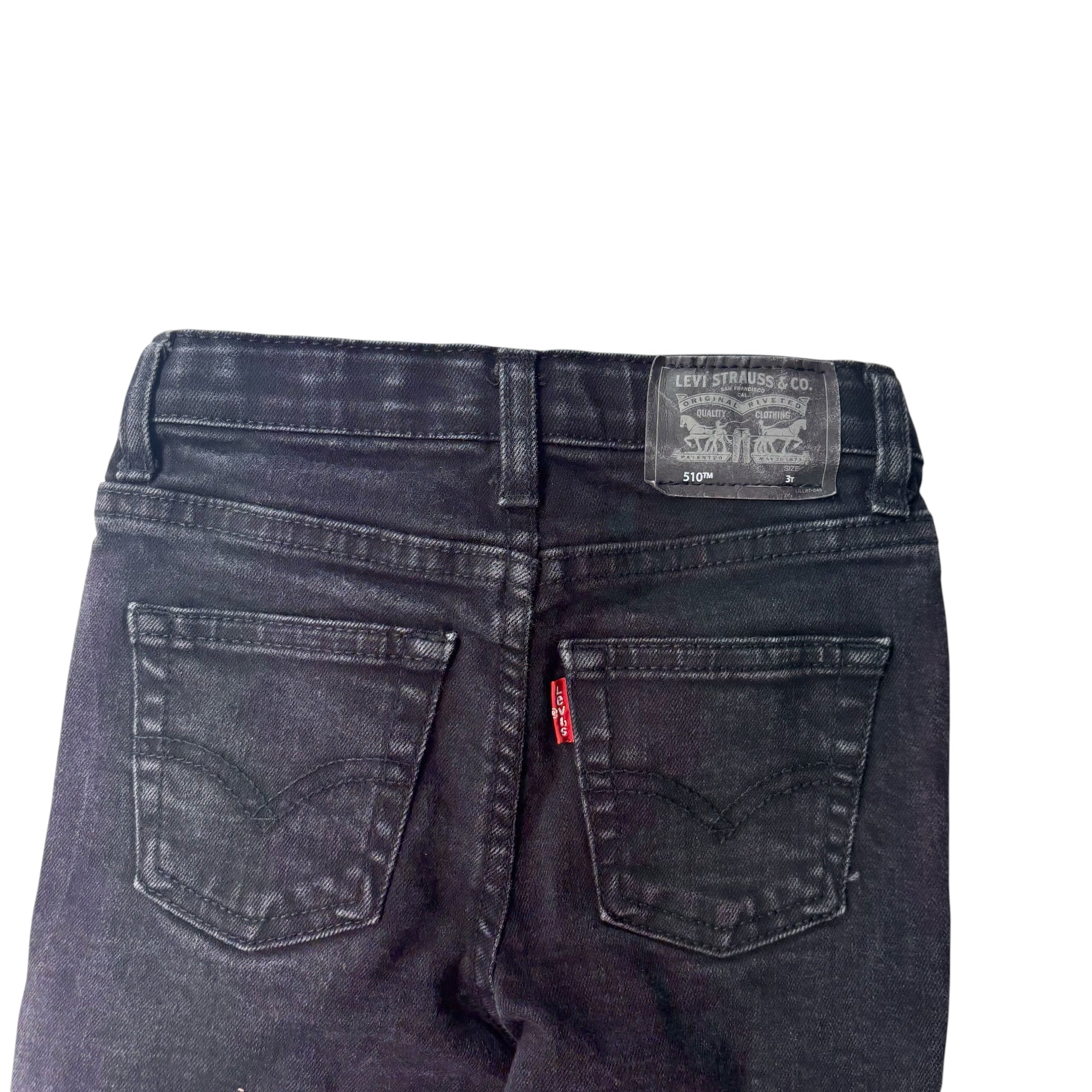 Levis Black Wash Denim Jeans (3T)
