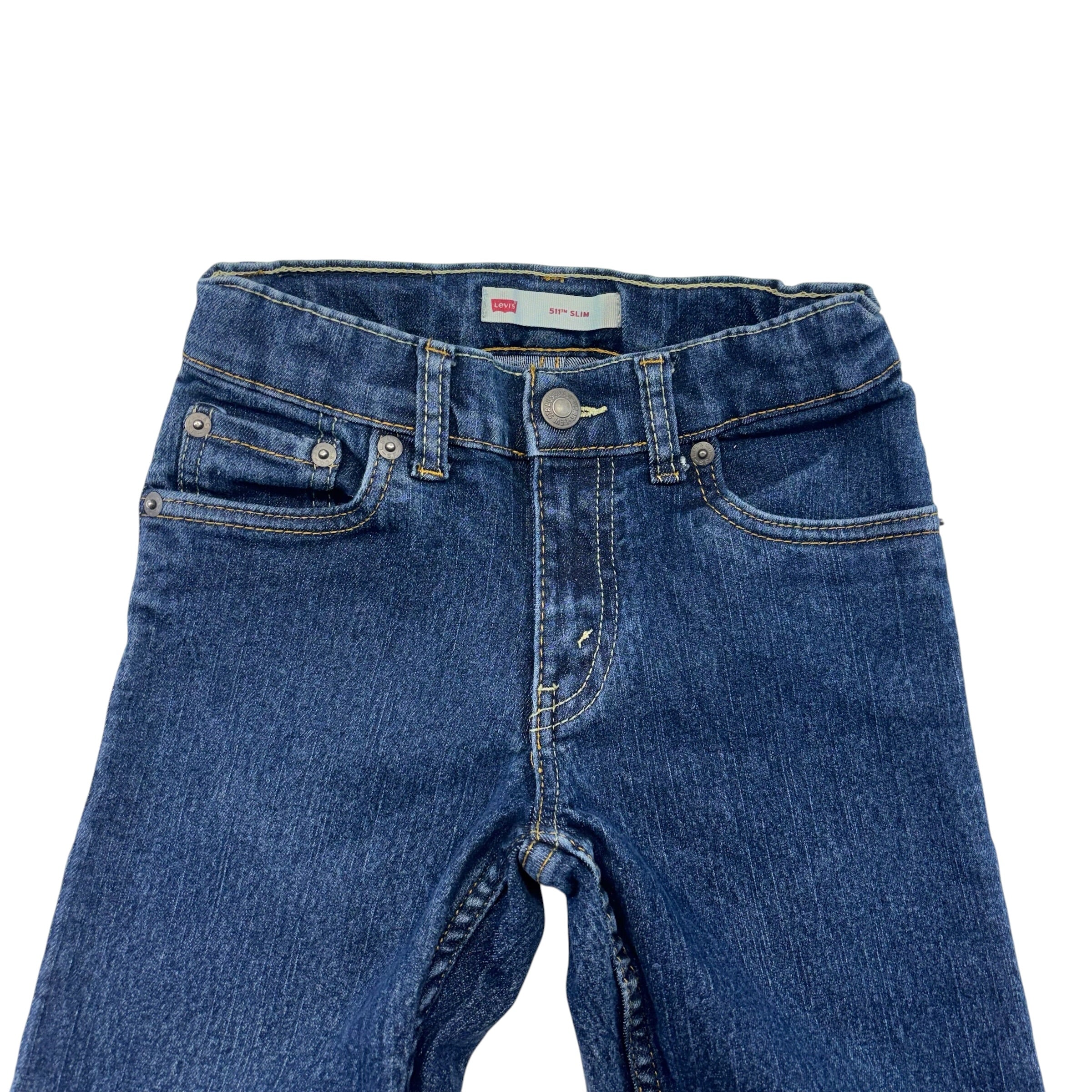 Levis Dark Wash Denim Jeans (6-7)