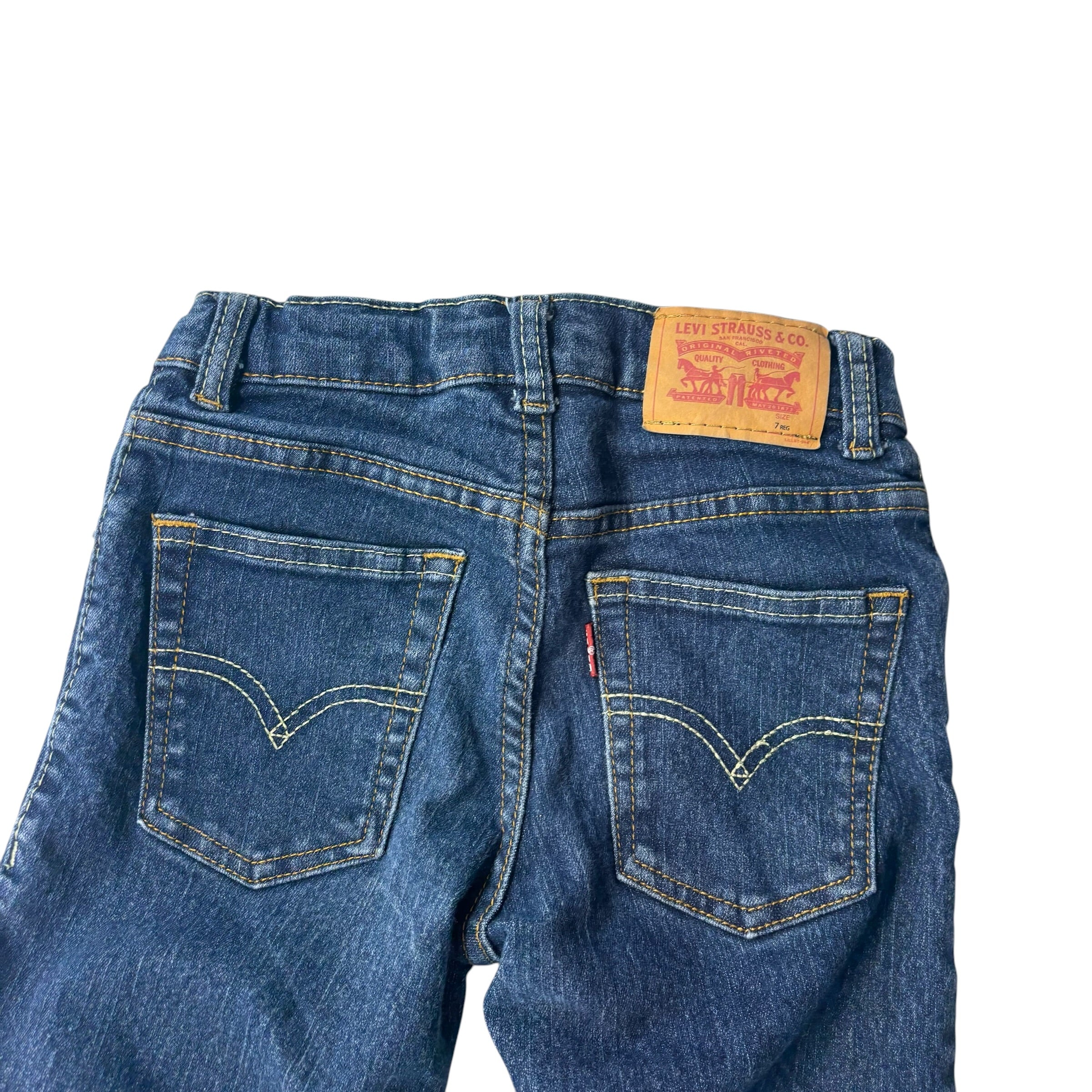 Levis Dark Wash Denim Jeans (6-7)