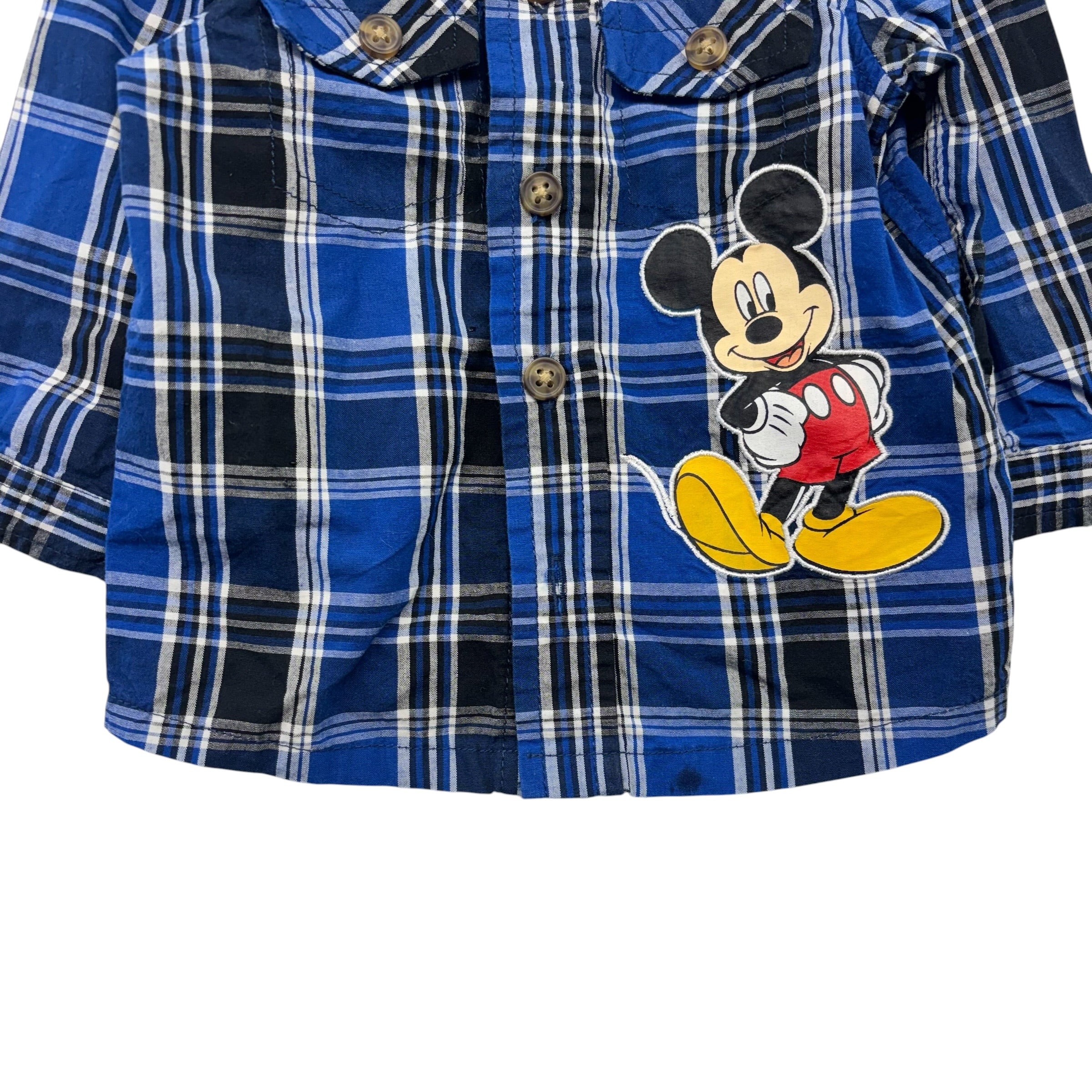 Mickey Mouse Checkered Shirt (3m)