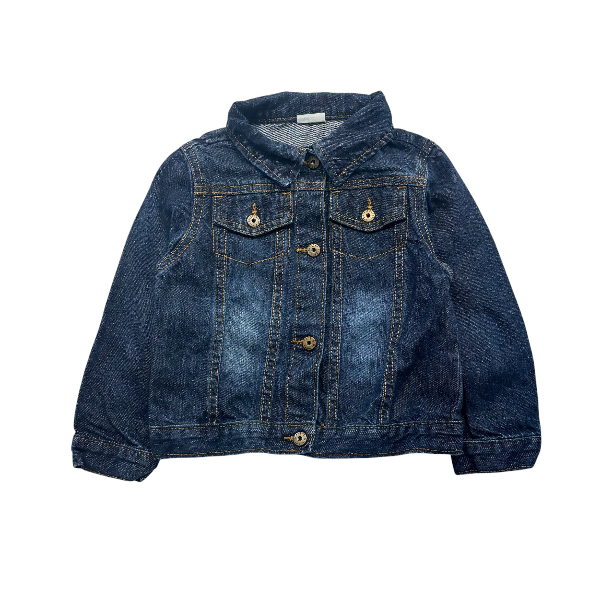 Vintage Wrangler Dark Wash Denim Jacket (3-4)
