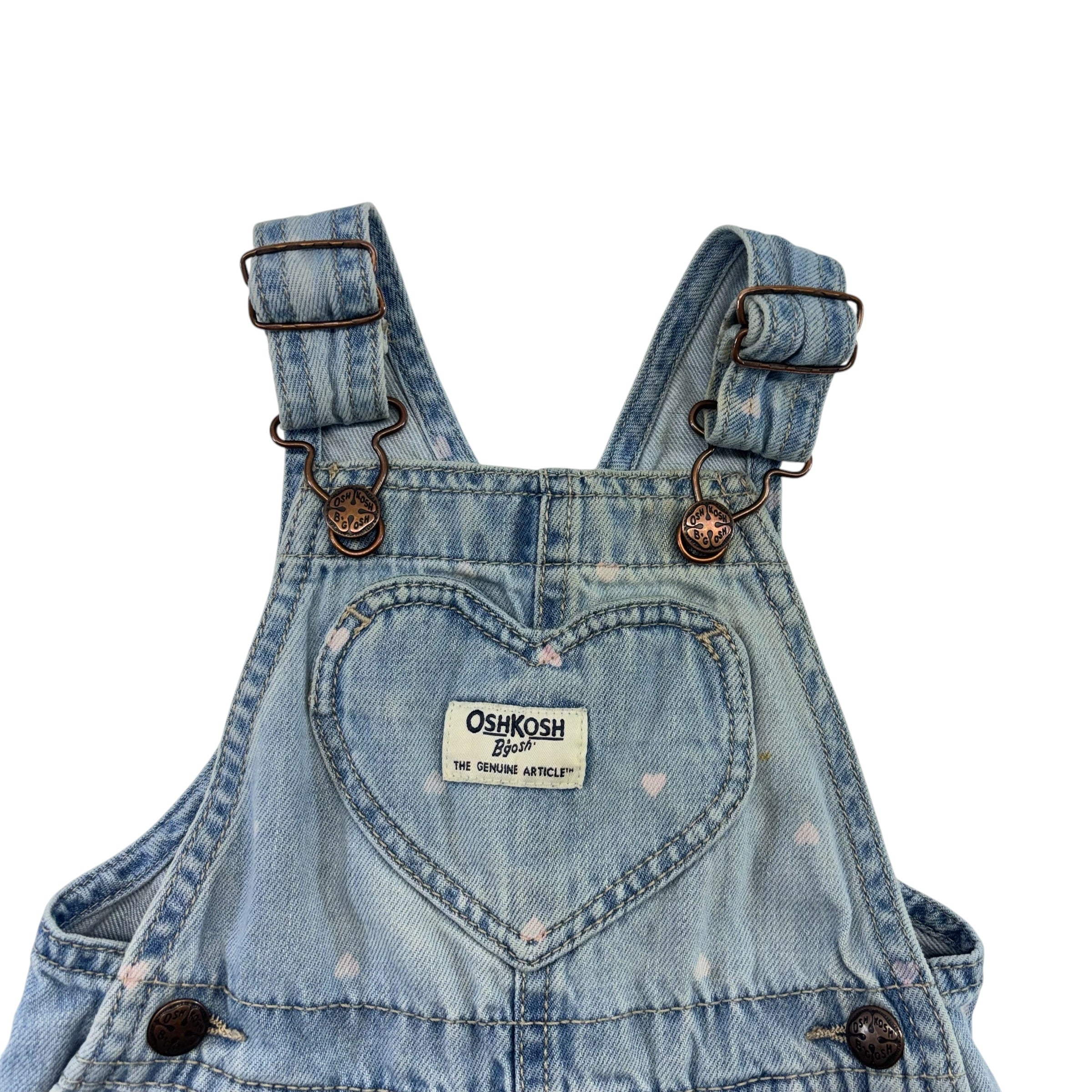 Oshkosh Denim Heart Overalls (12m)