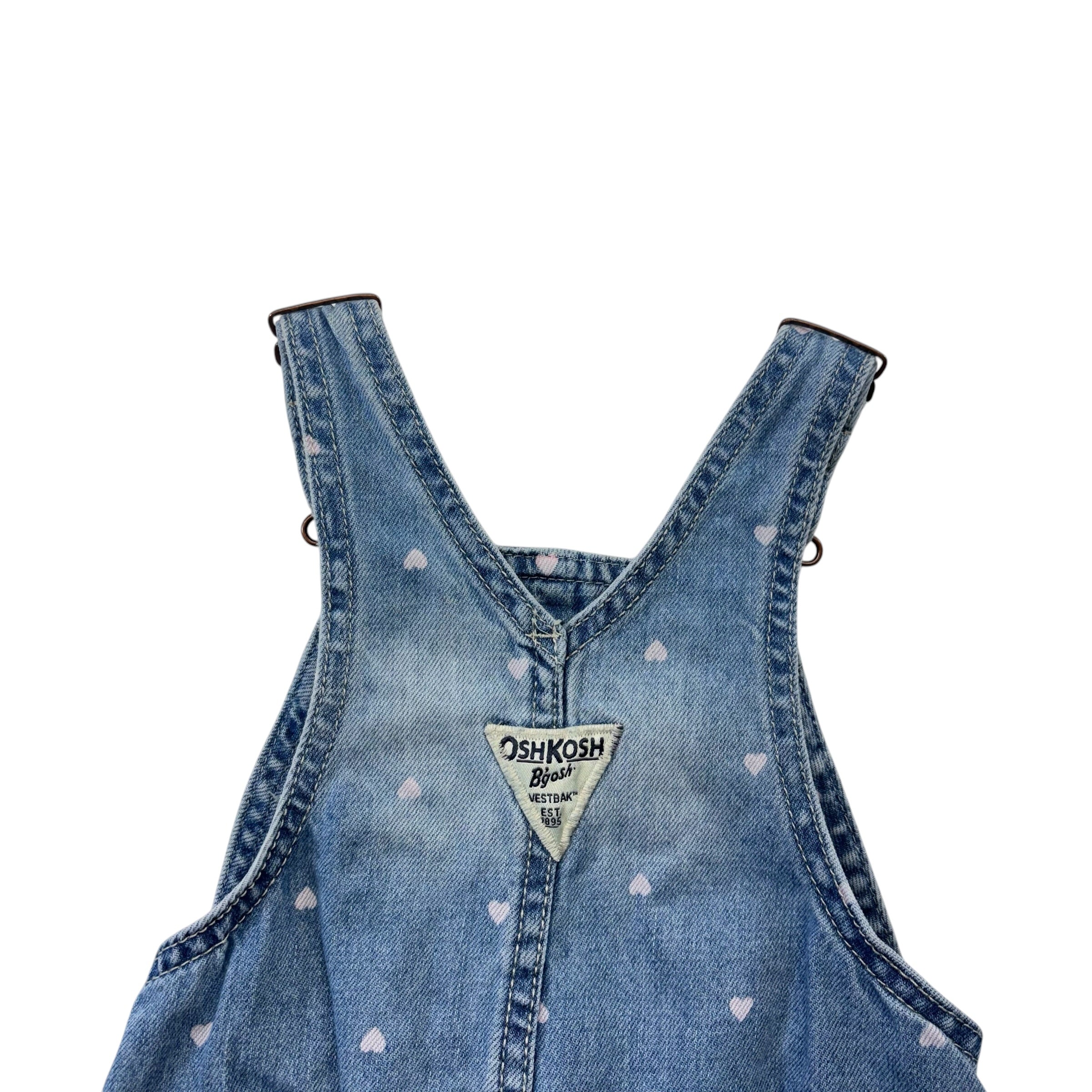 Oshkosh Denim Heart Overalls (18m)