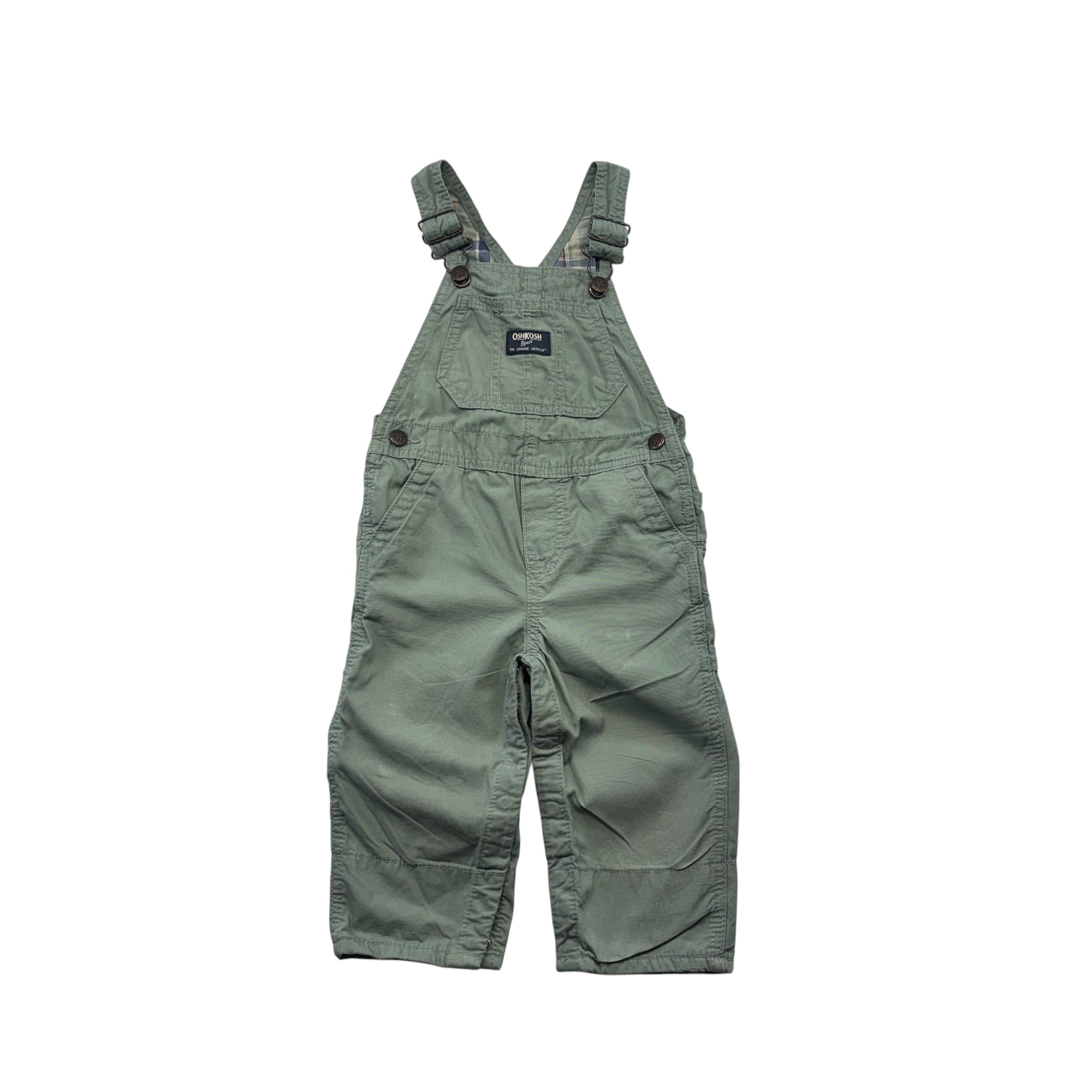 Oshkosh Green Overalls (18m)