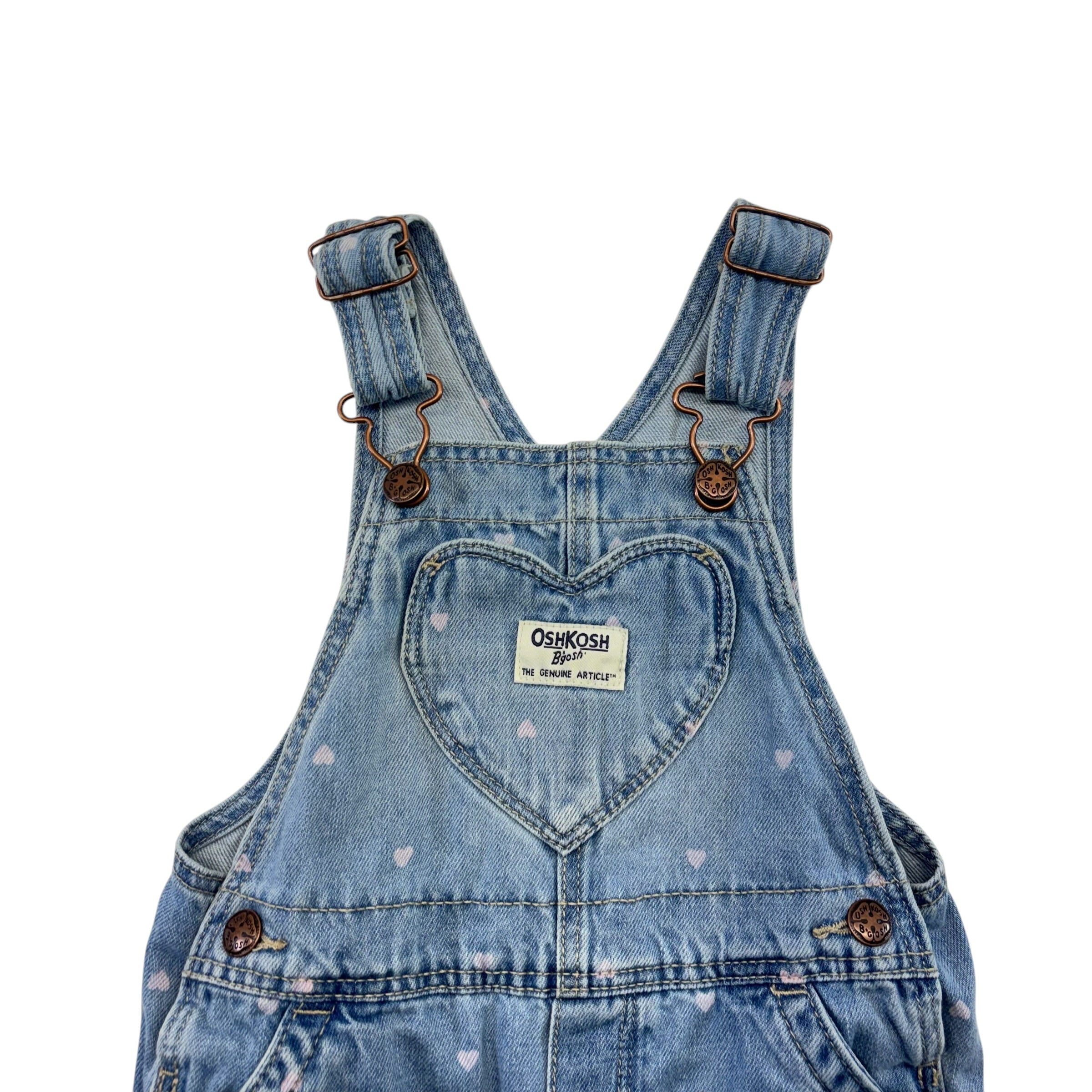 Oshkosh Denim Heart Overalls (18m)