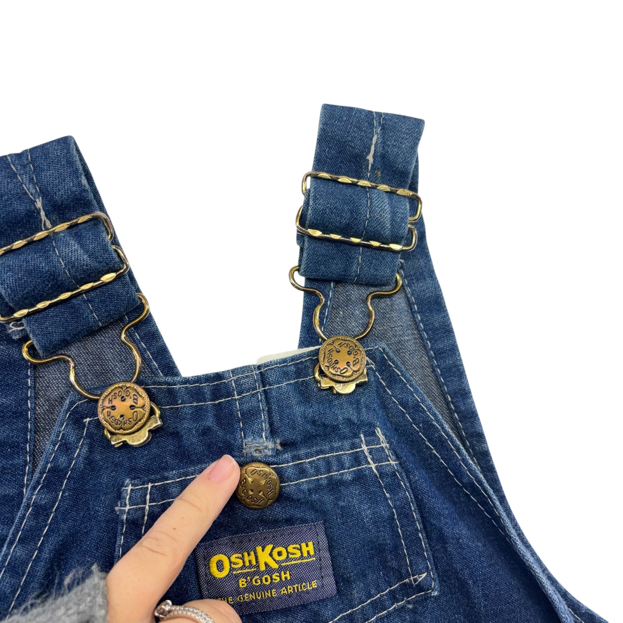 Vintage Oshkosh Denim Overalls (2T)