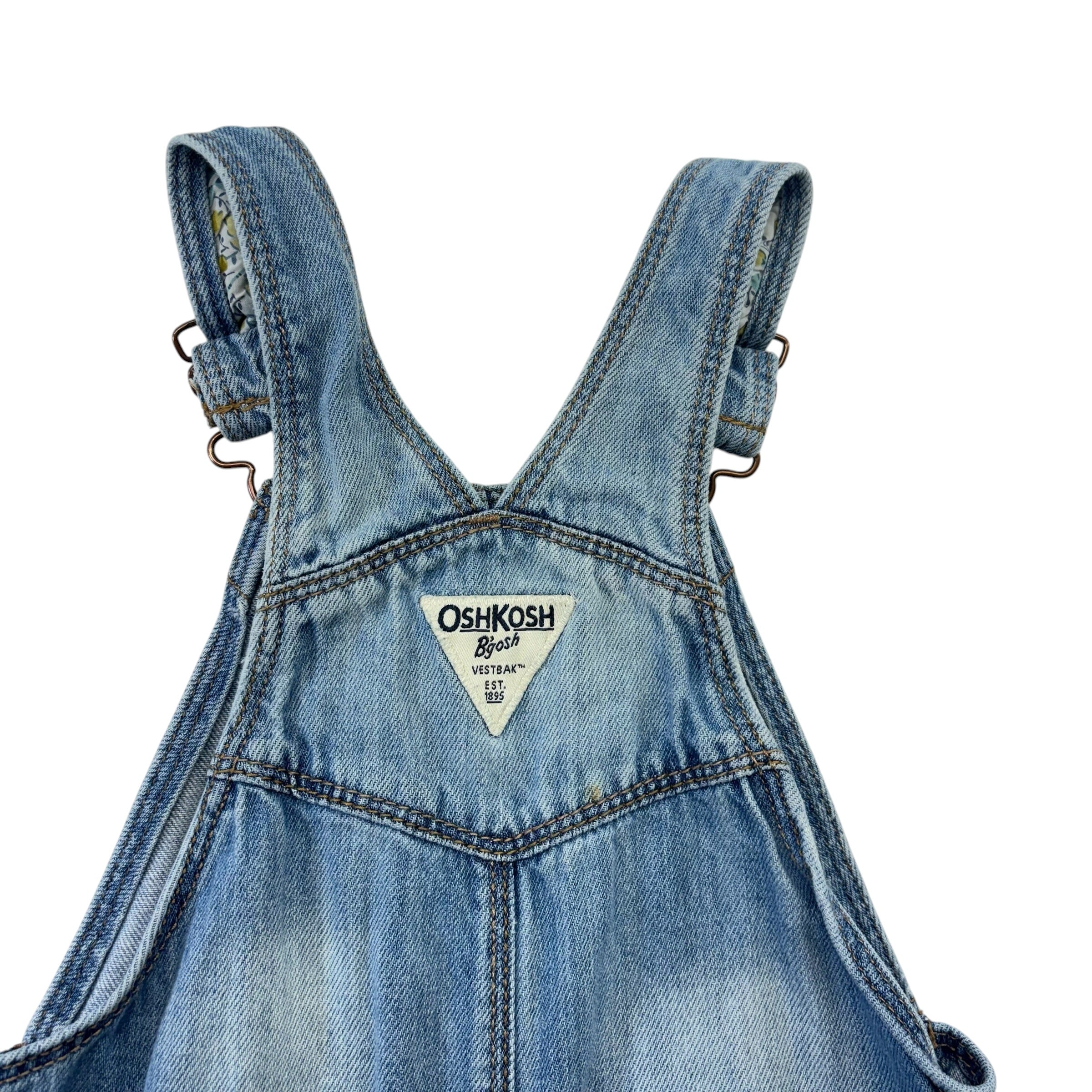 Oshkosh Denim Floral Overalls (18-24m)