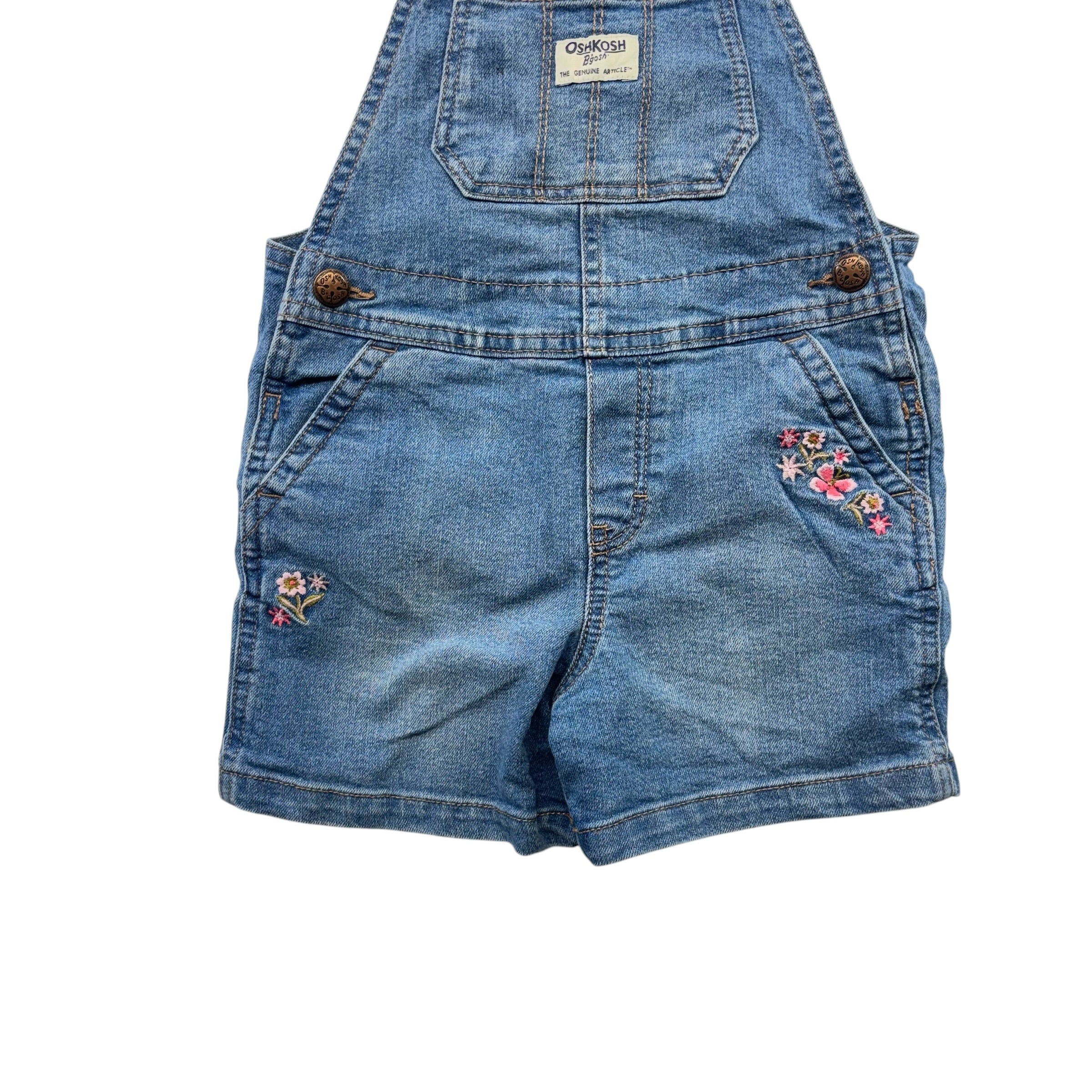 Oshkosh Denim Floral Overalls (4T)