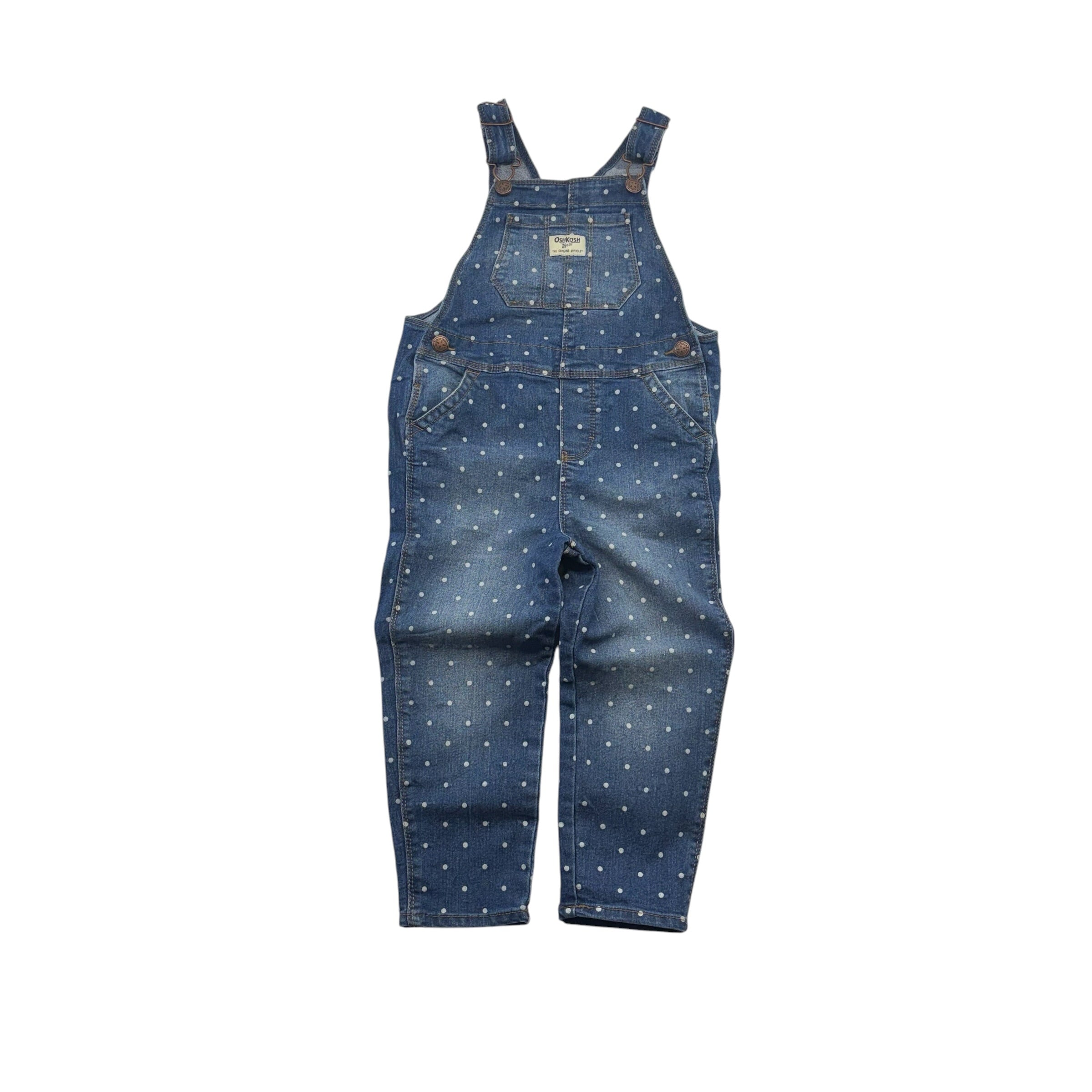 Oshkosh Denim Spot Overalls (4T)