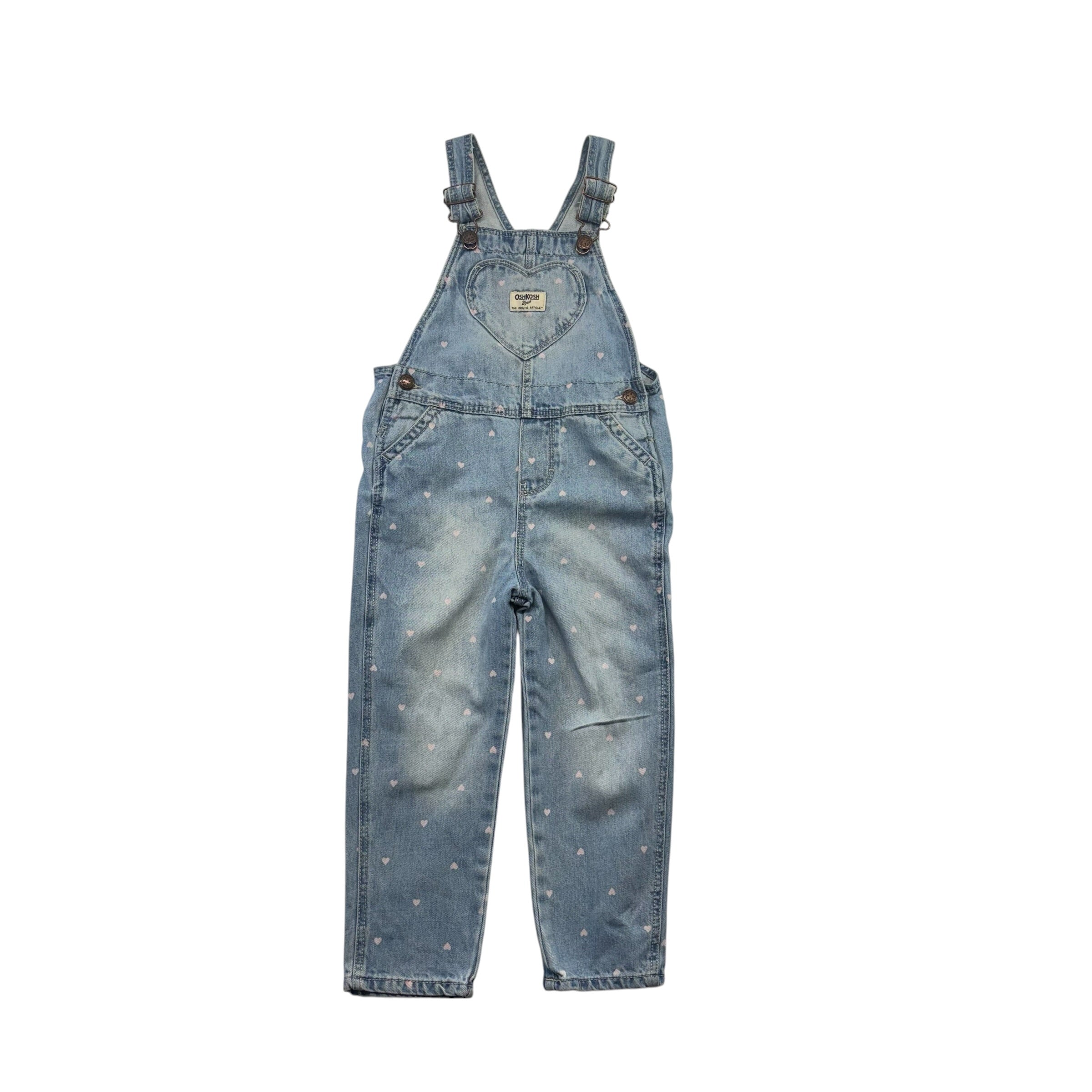 Oshkosh Denim Heart Overalls (4T)