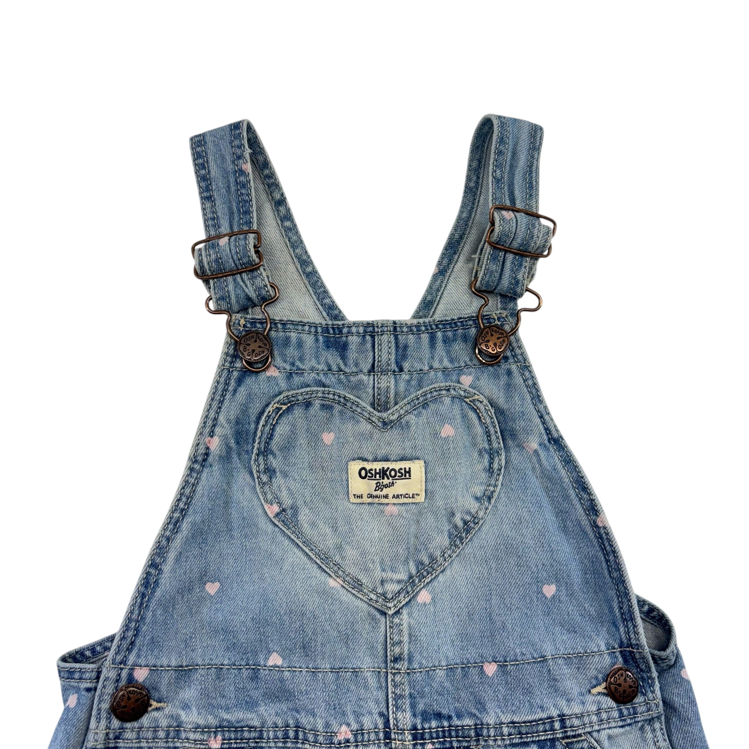 Oshkosh Denim Heart Overalls (4T)