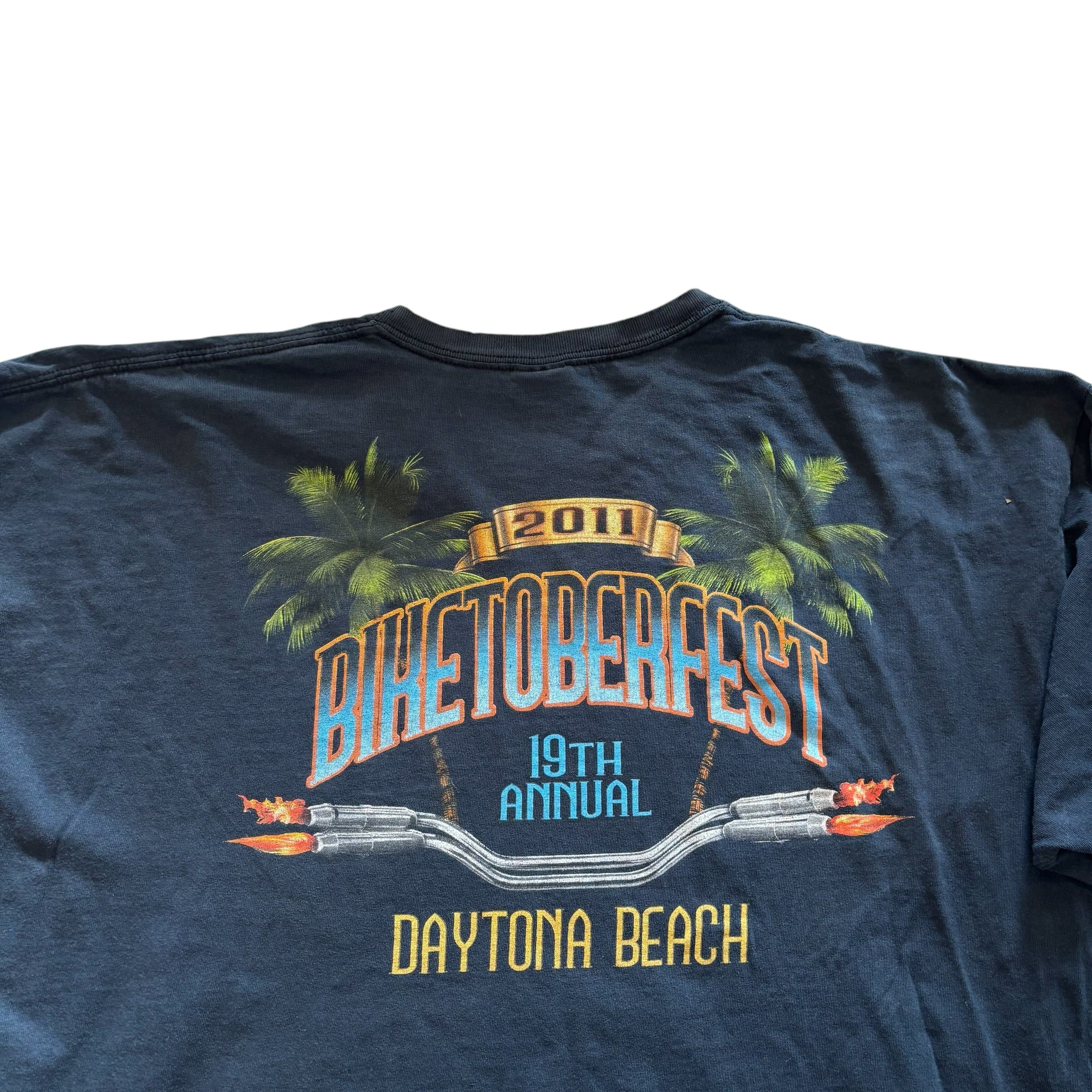Black Bike Toberfest Graphic T-shirt (XXL)