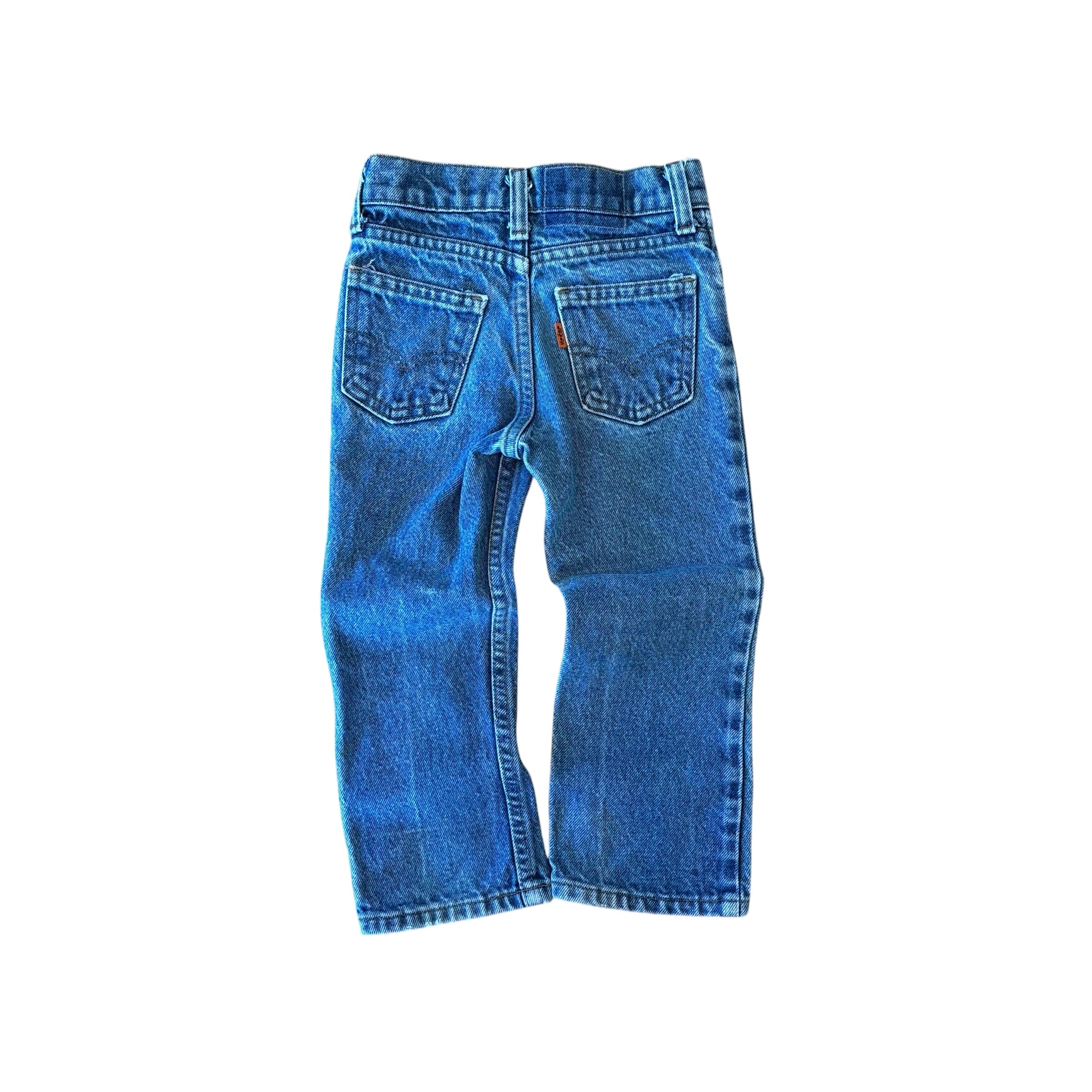Vintage Orange Tab Levis Denim Jeans (3-4)