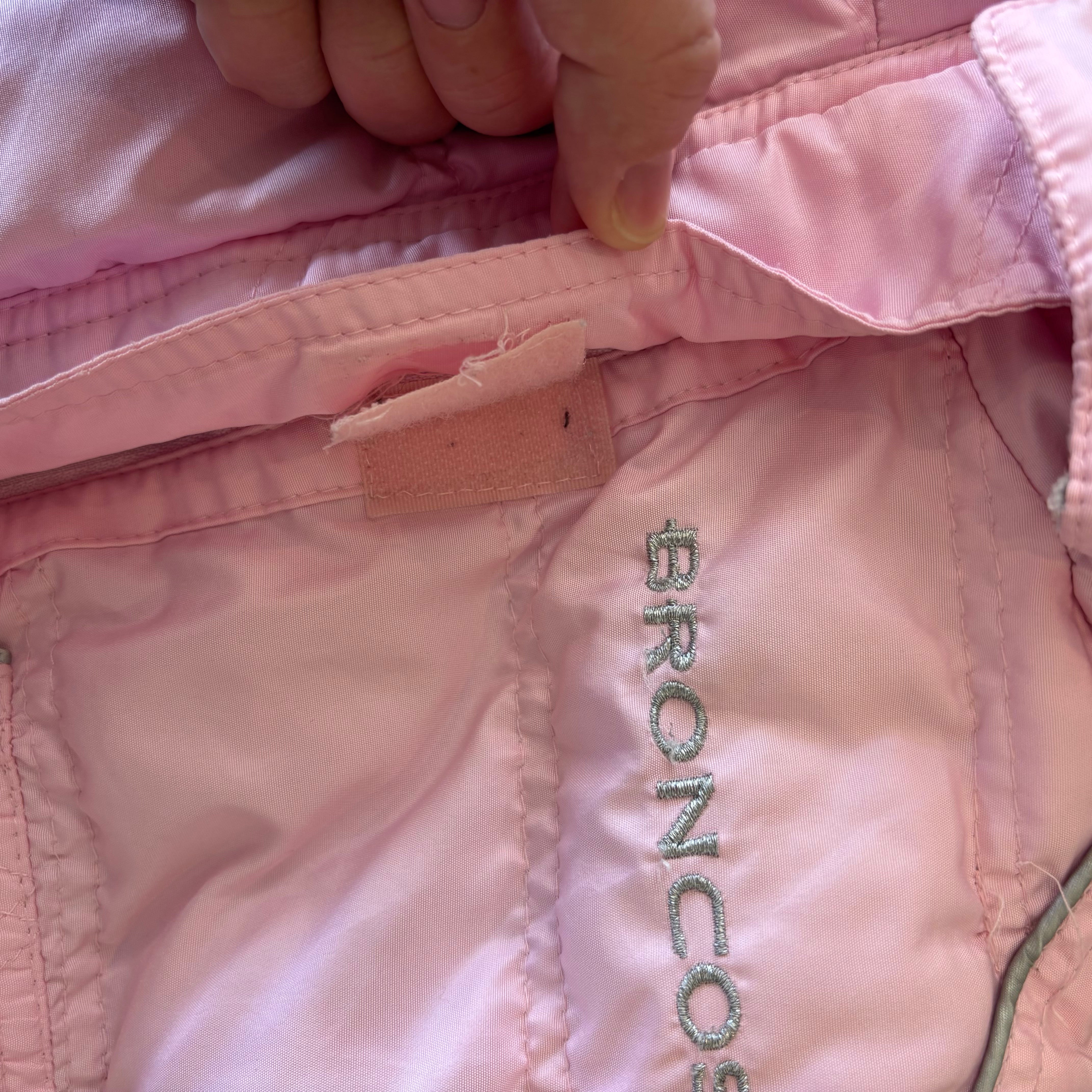 Pink Broncos Puffer Jacket (2T)