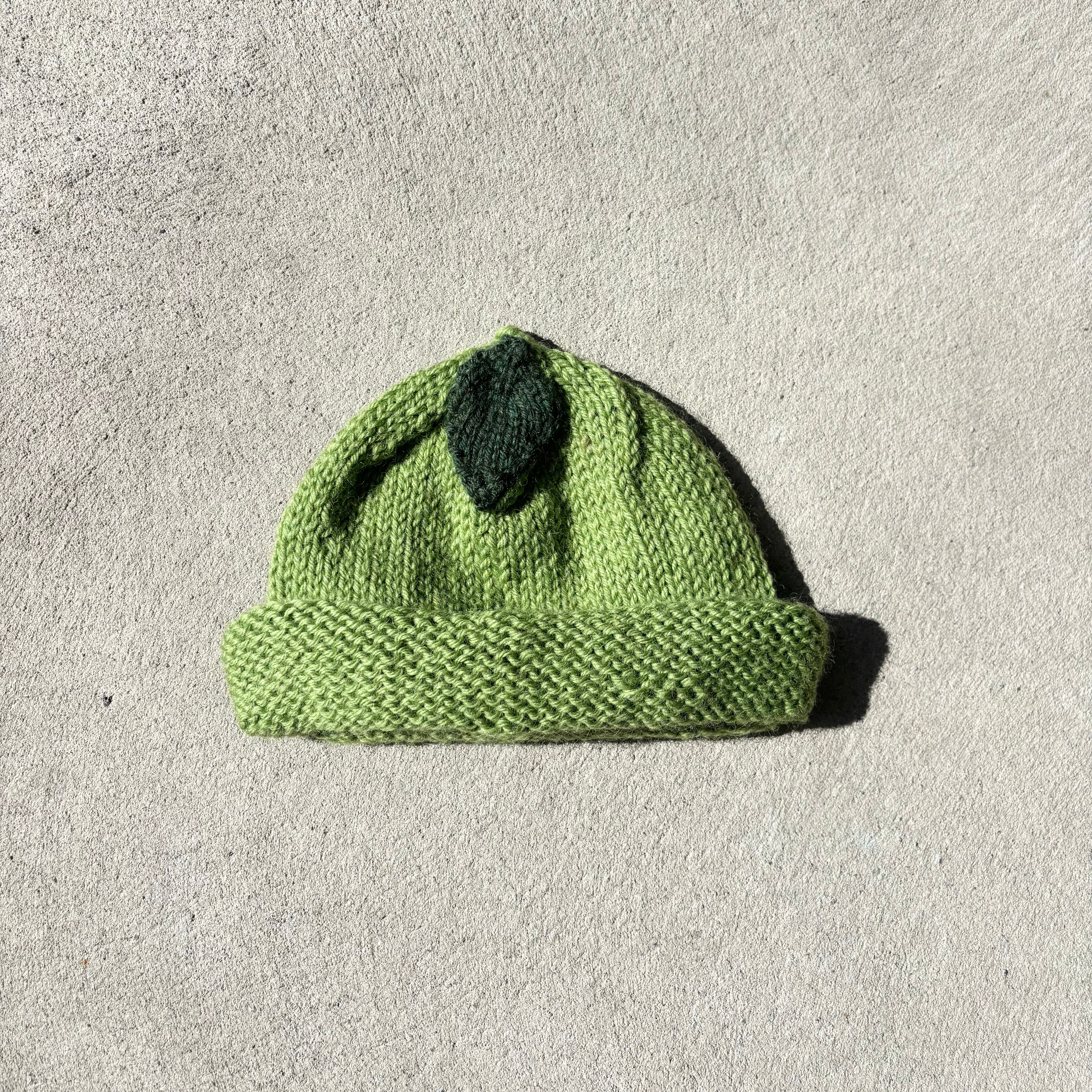Hand Knitted Avocado Beanie