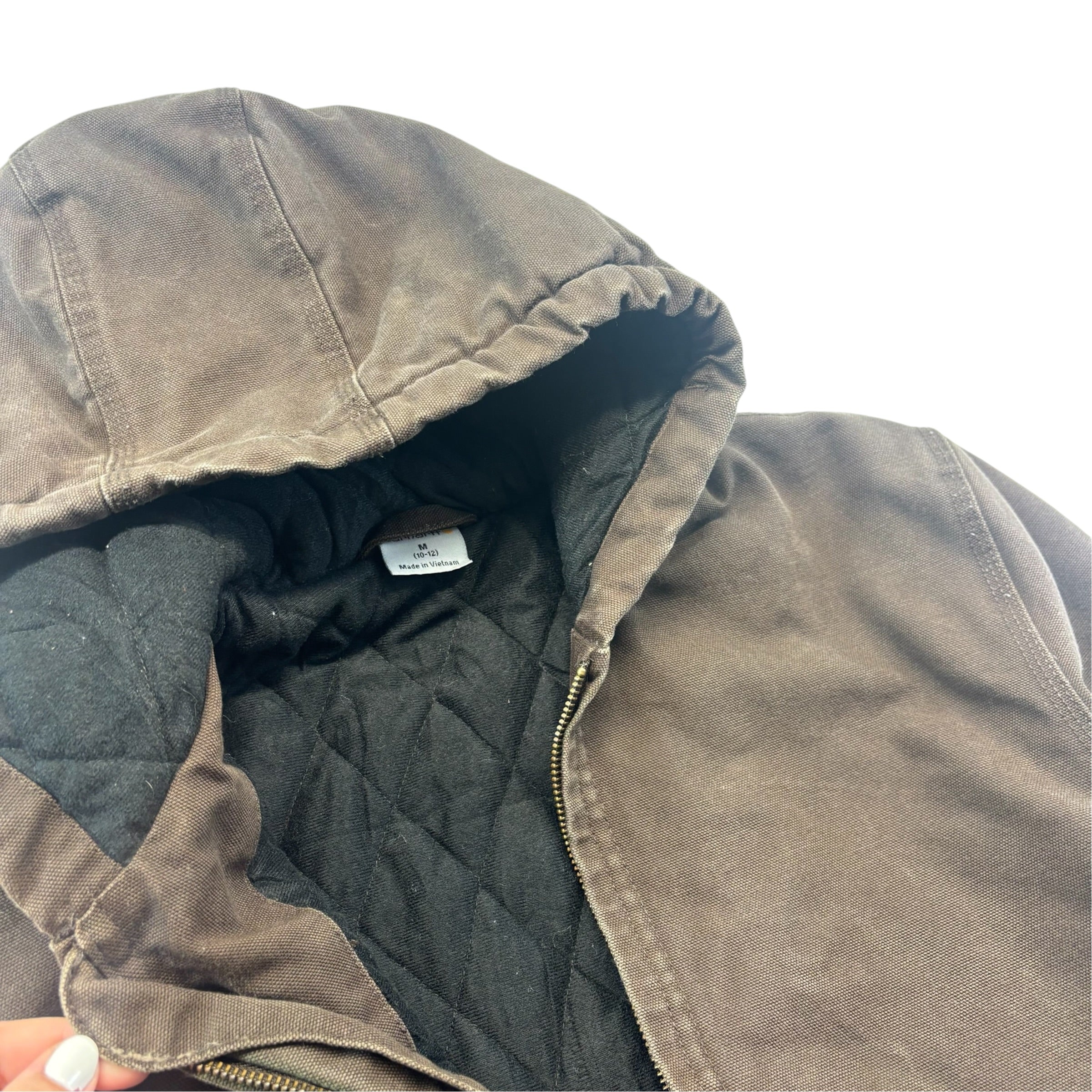 Chocolate Brown Carhartt Lined Jacket (10-12)