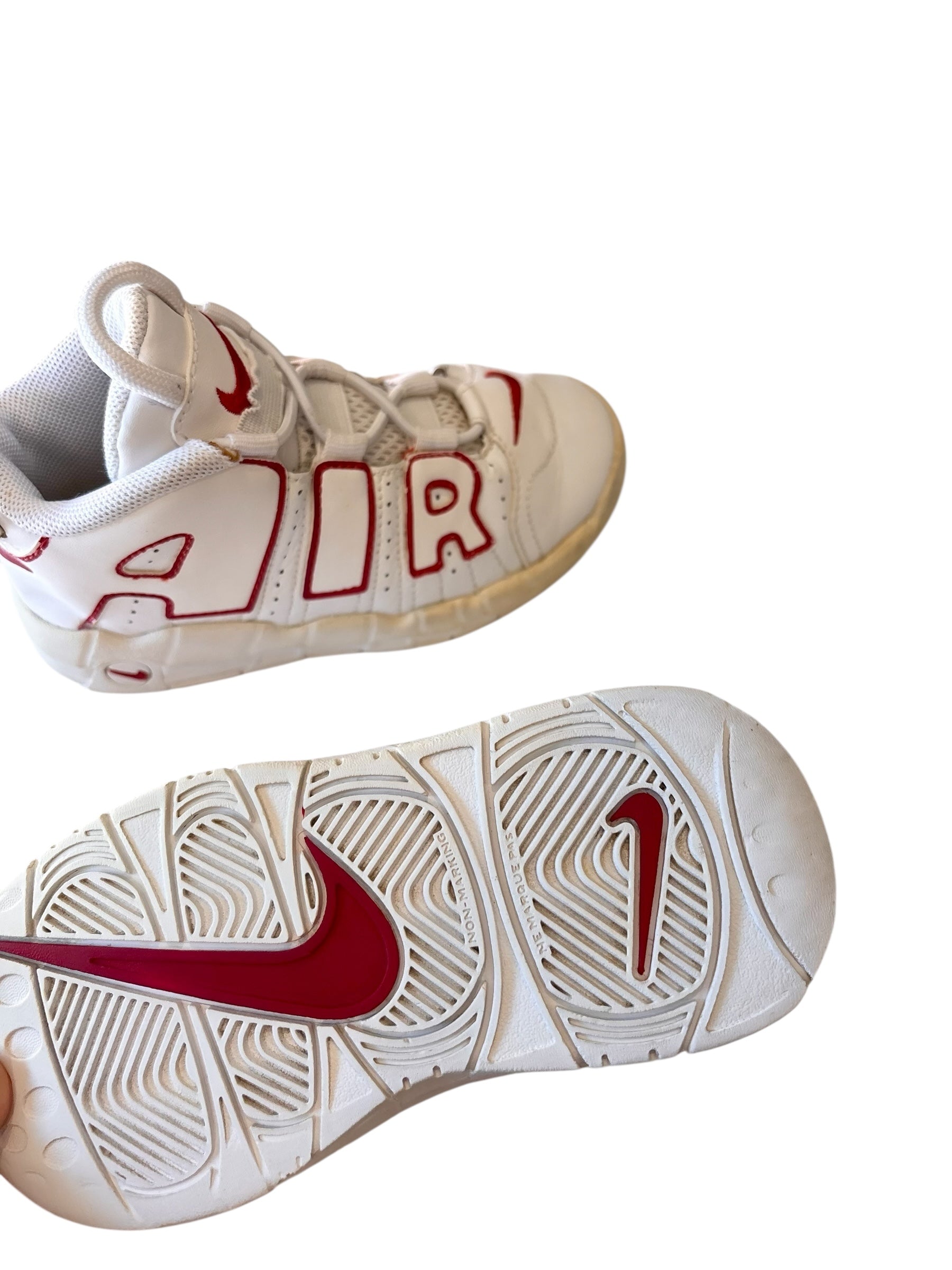 Nike Air More Uptempo 'White Varsity Red' (10c)