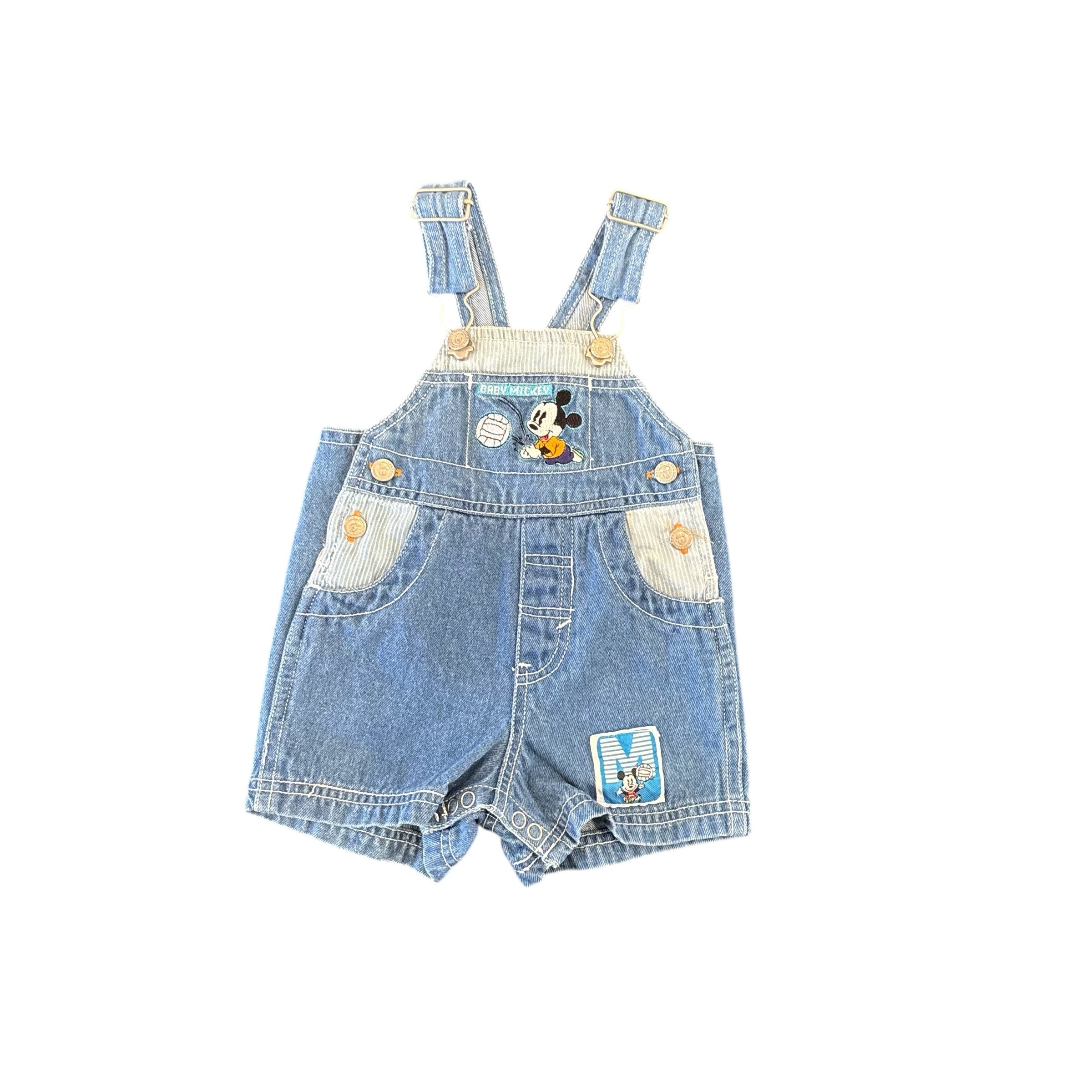 Vintage Mickey Mouse overalls (3-6m)